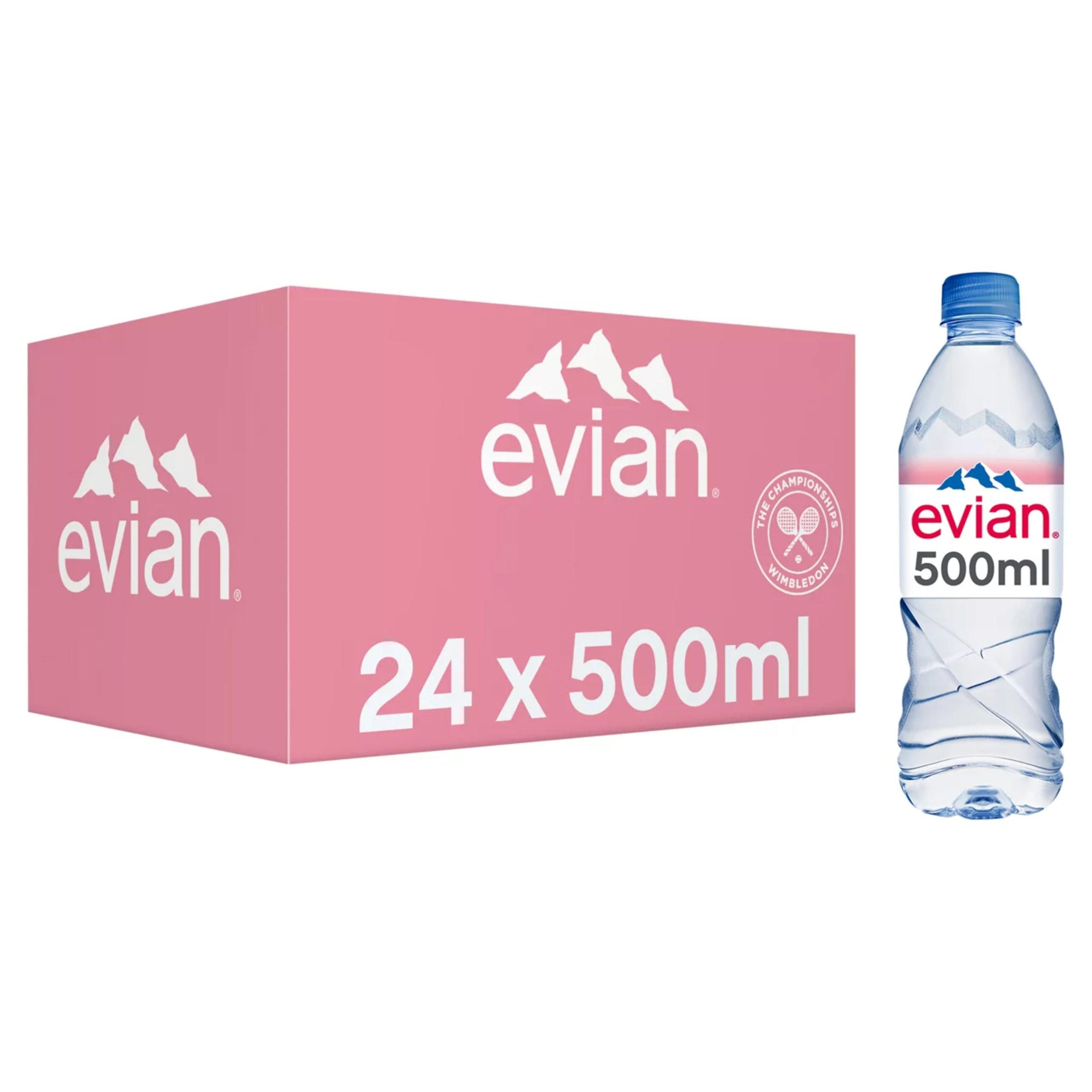 evian Still Natural Mineral Water 24 x 50cl
