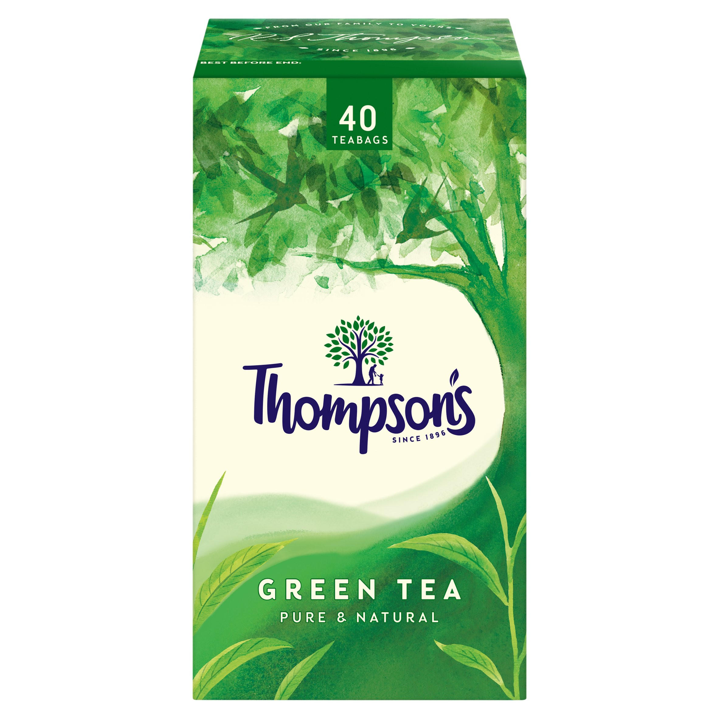 Thompson's Green Tea 40 Teabags 80g