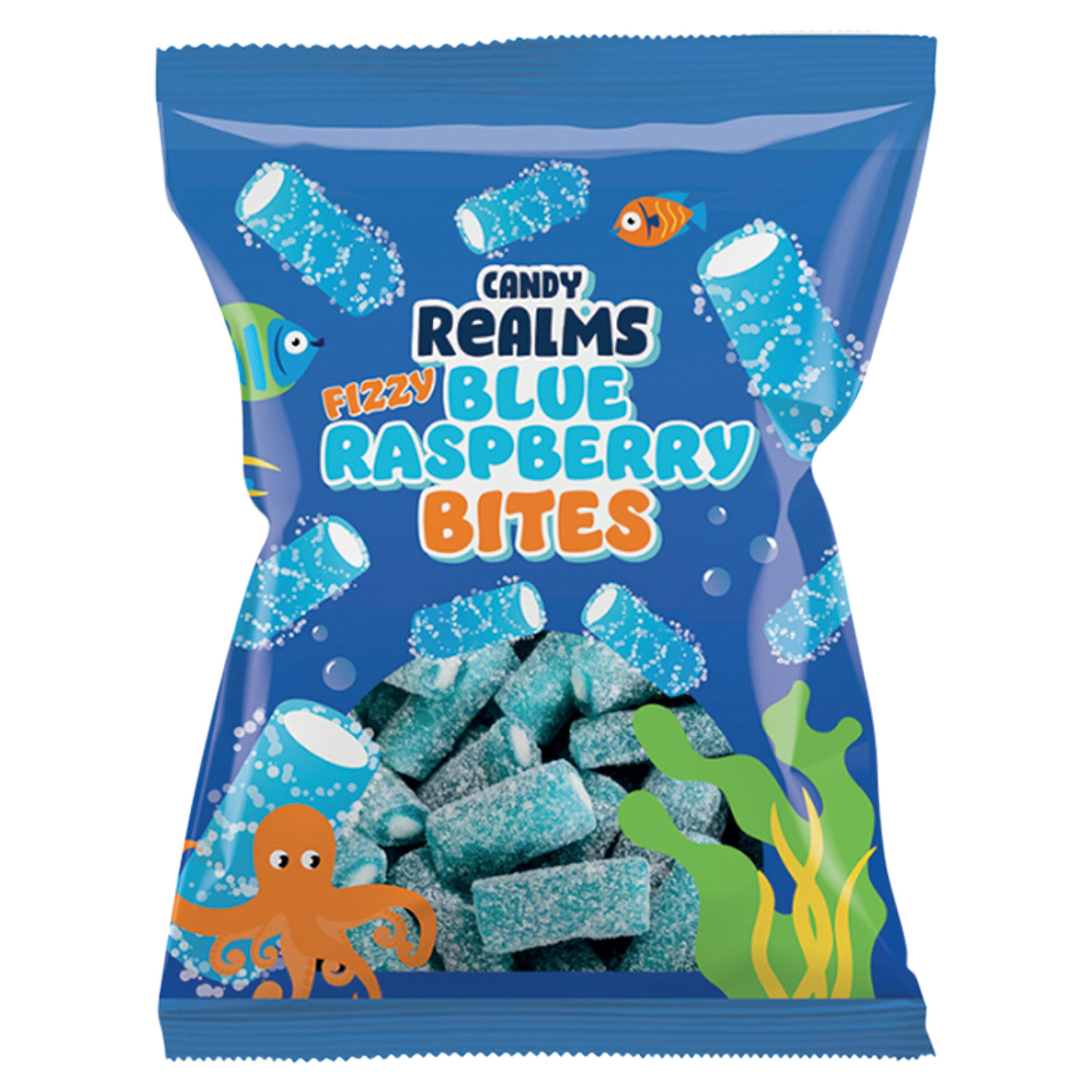 Candy Realms Fizzy Blue Raspberry Bites 170g