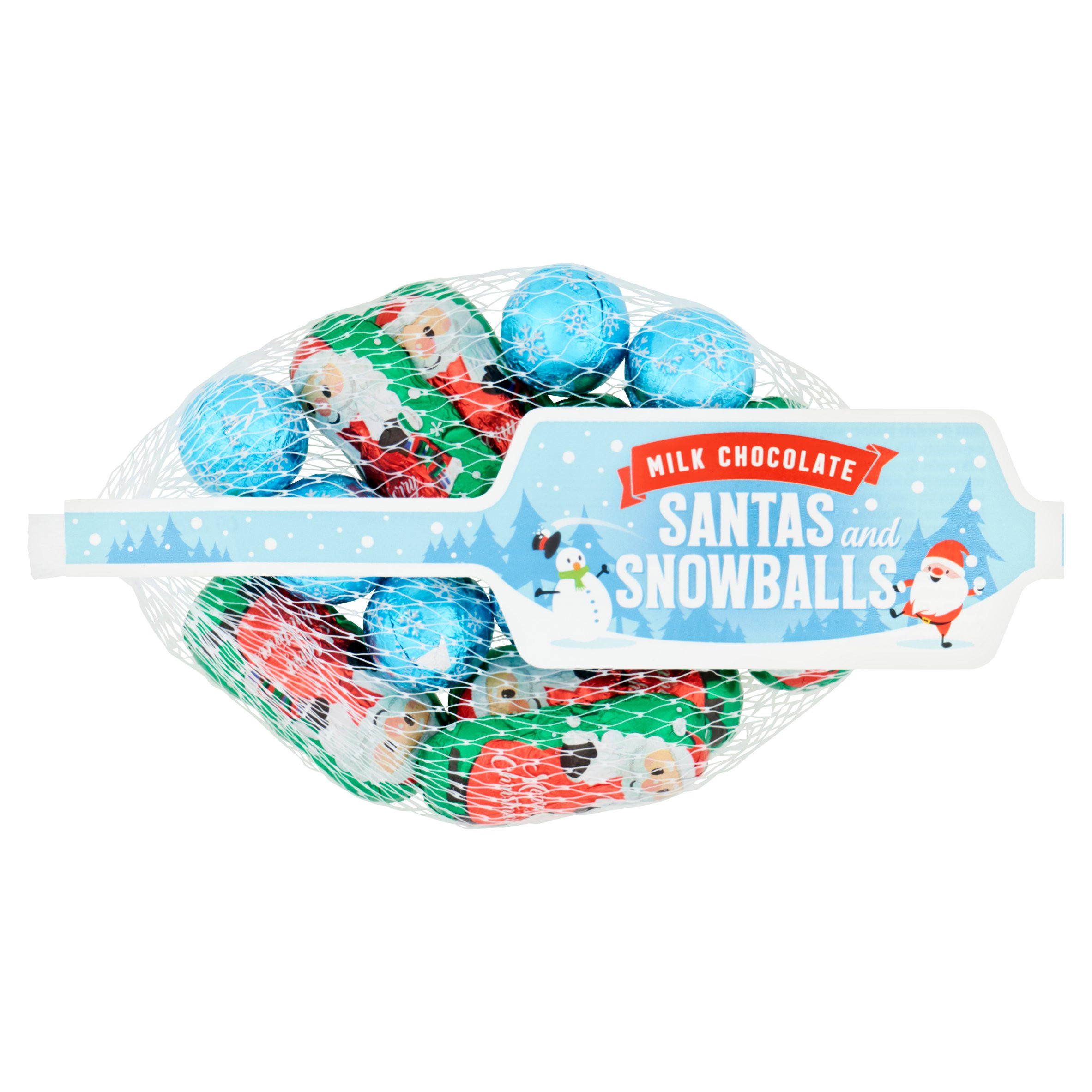 Santas and Snowballs Milk Chocolate 80g