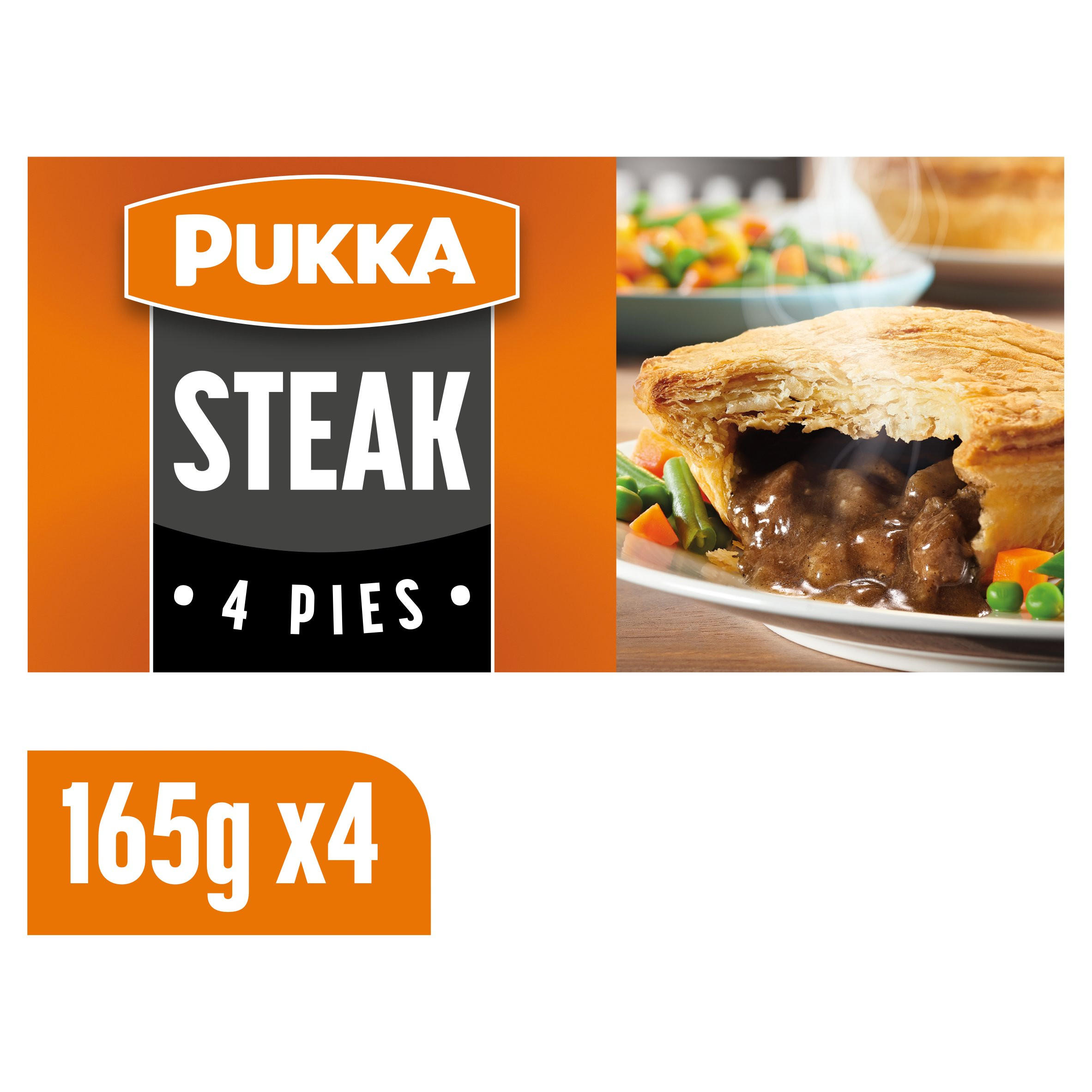 Pukka 4 Steak Pies
