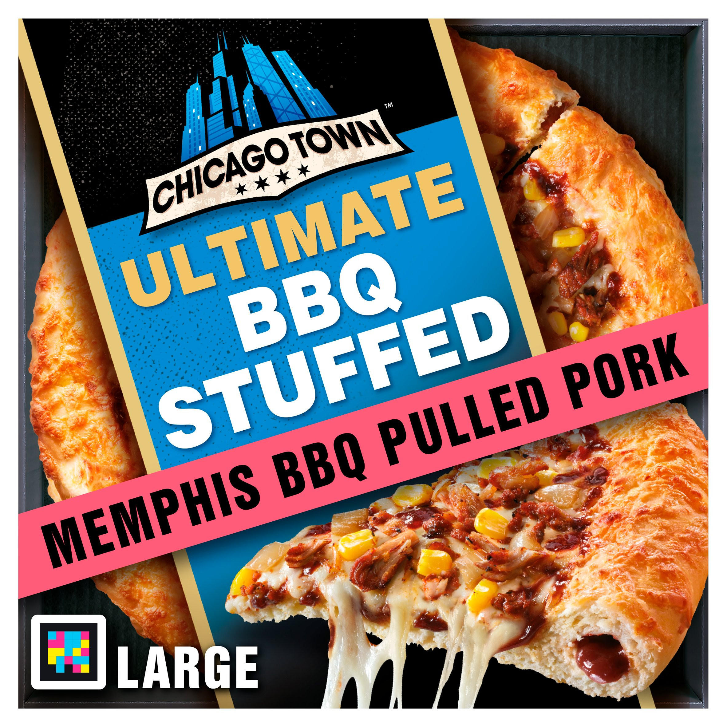 Chicago Town Memphis BBQ Pulled Pork Ultimate Stuffed Crust Pizza 695g