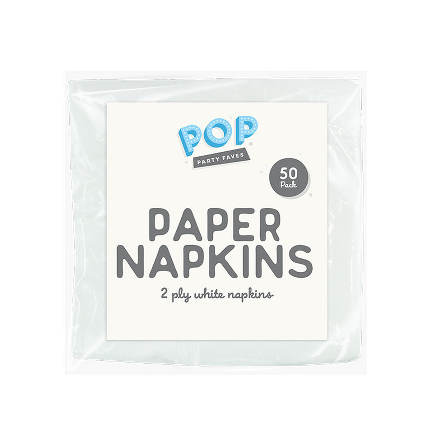 White Napkins 50pk