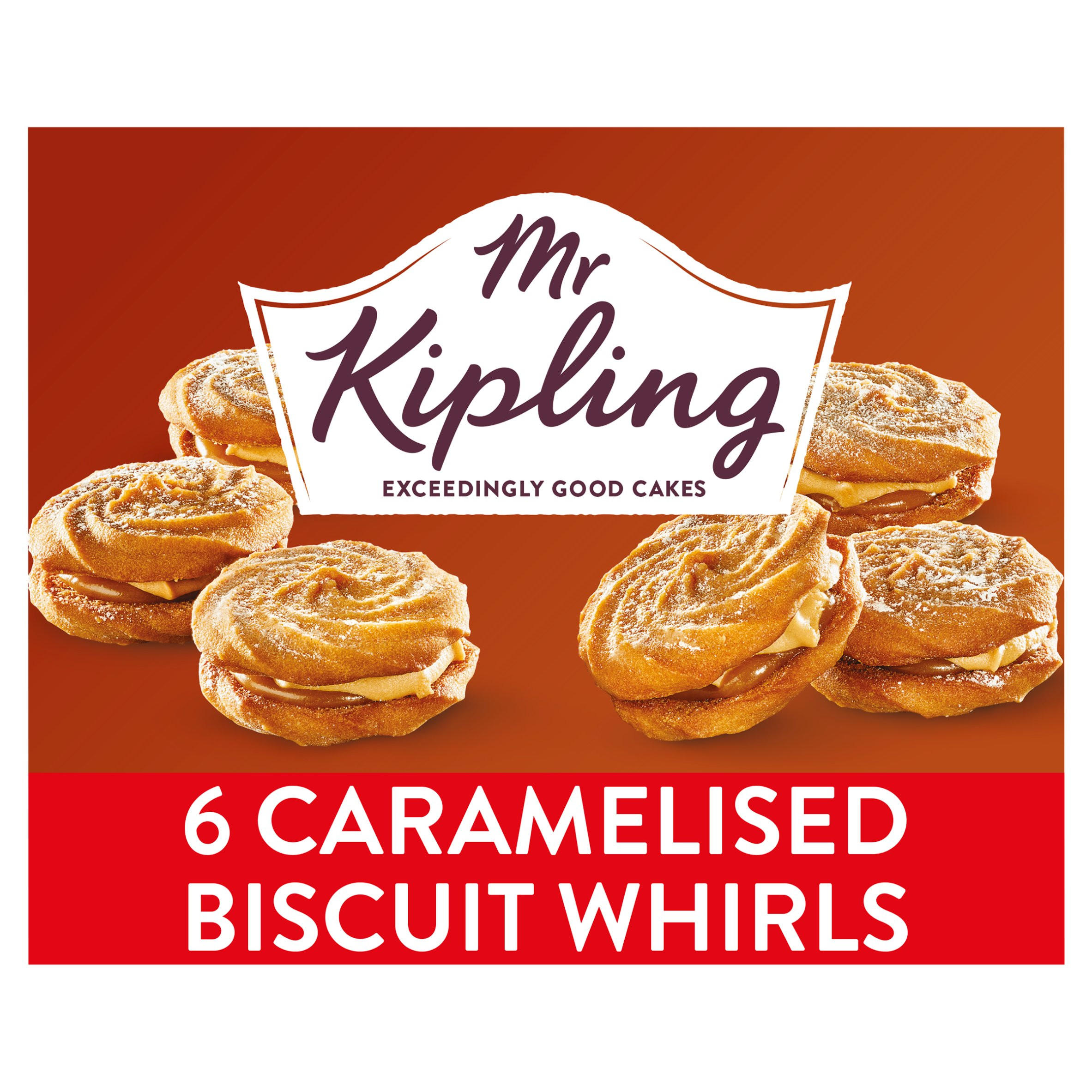 Mr. Kipling Caramelised Biscuit Whirls Cakes 6 Pack