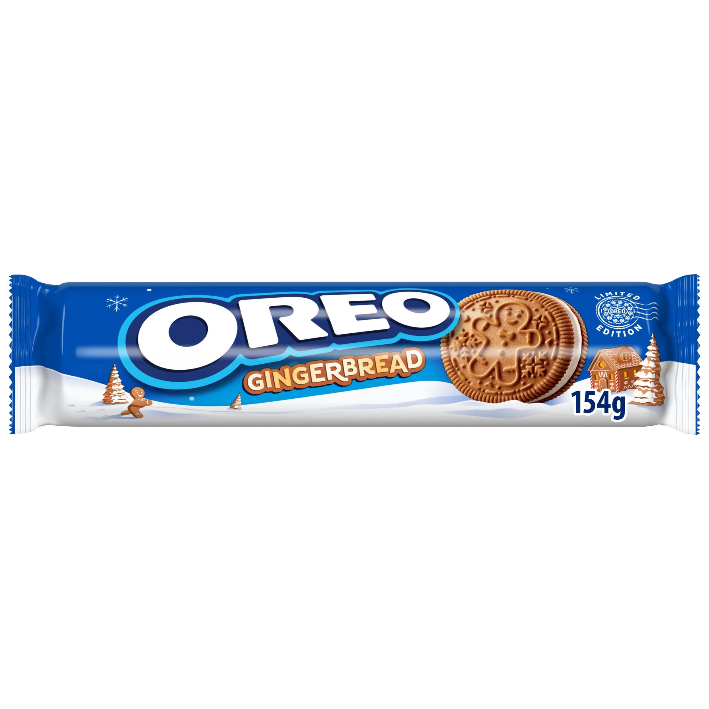 Oreo Limited Edition Gingerbread Flavour Cookie & Vanilla Flavour Creme 154g