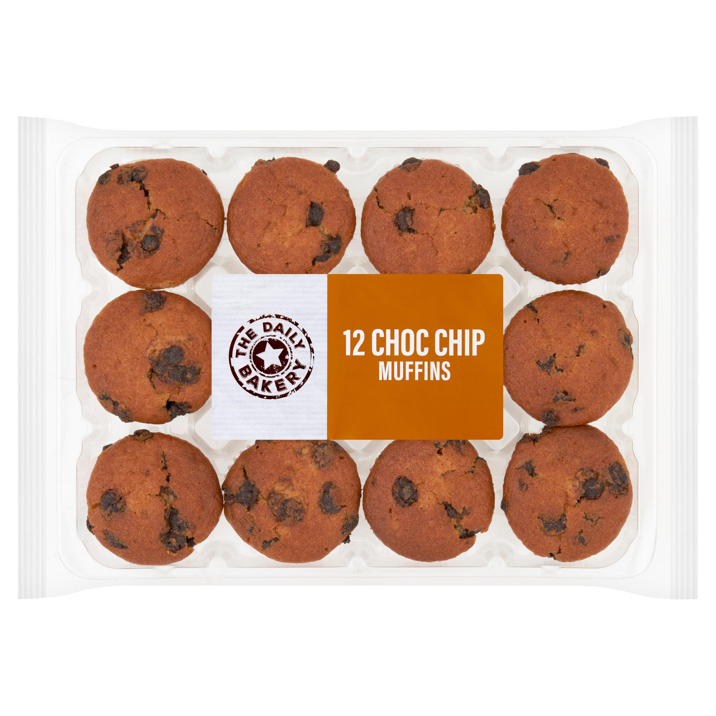 The Daily Bakery 12 Choc Chip Muffins 340g