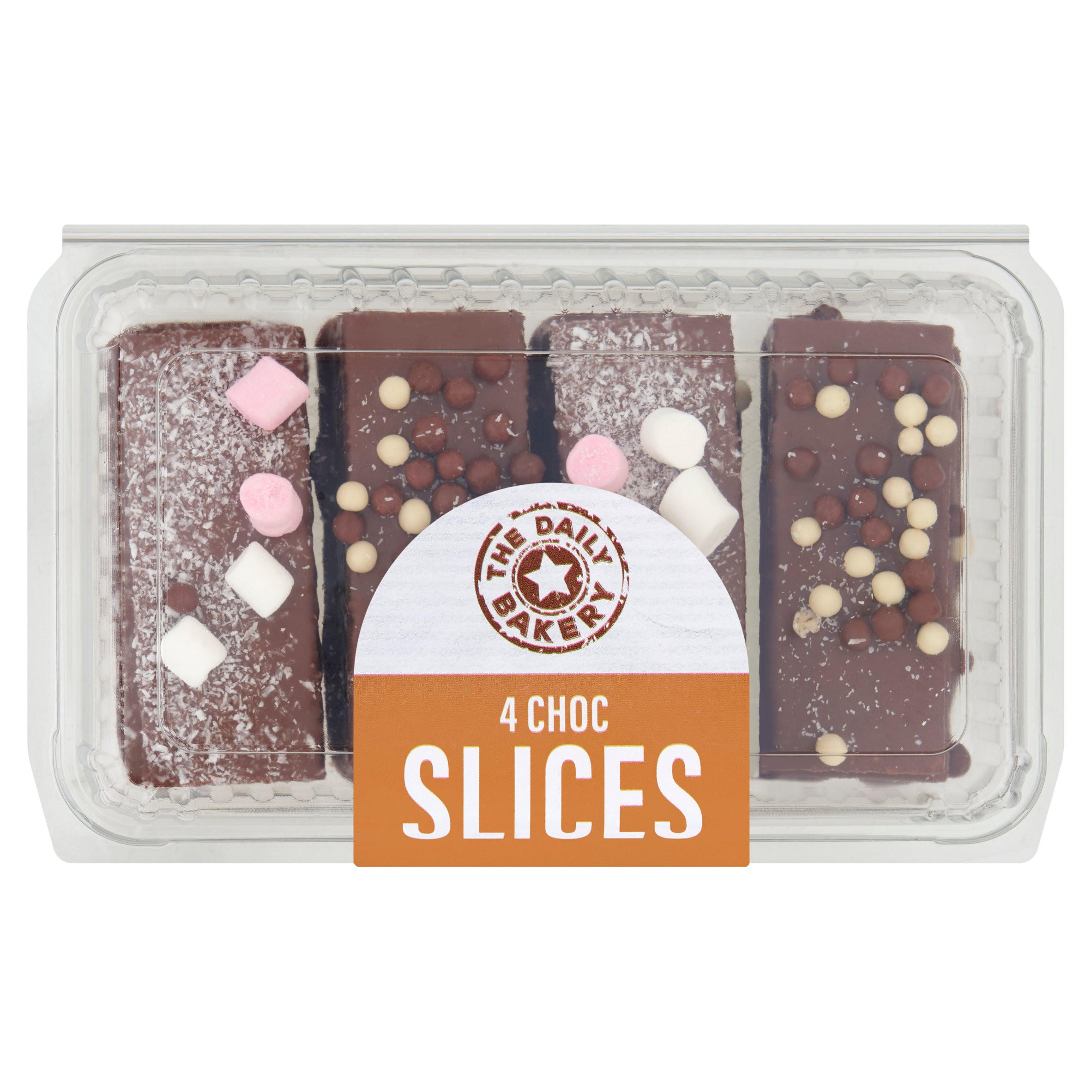 The Daily Bakery 4 Choc Slices 185g