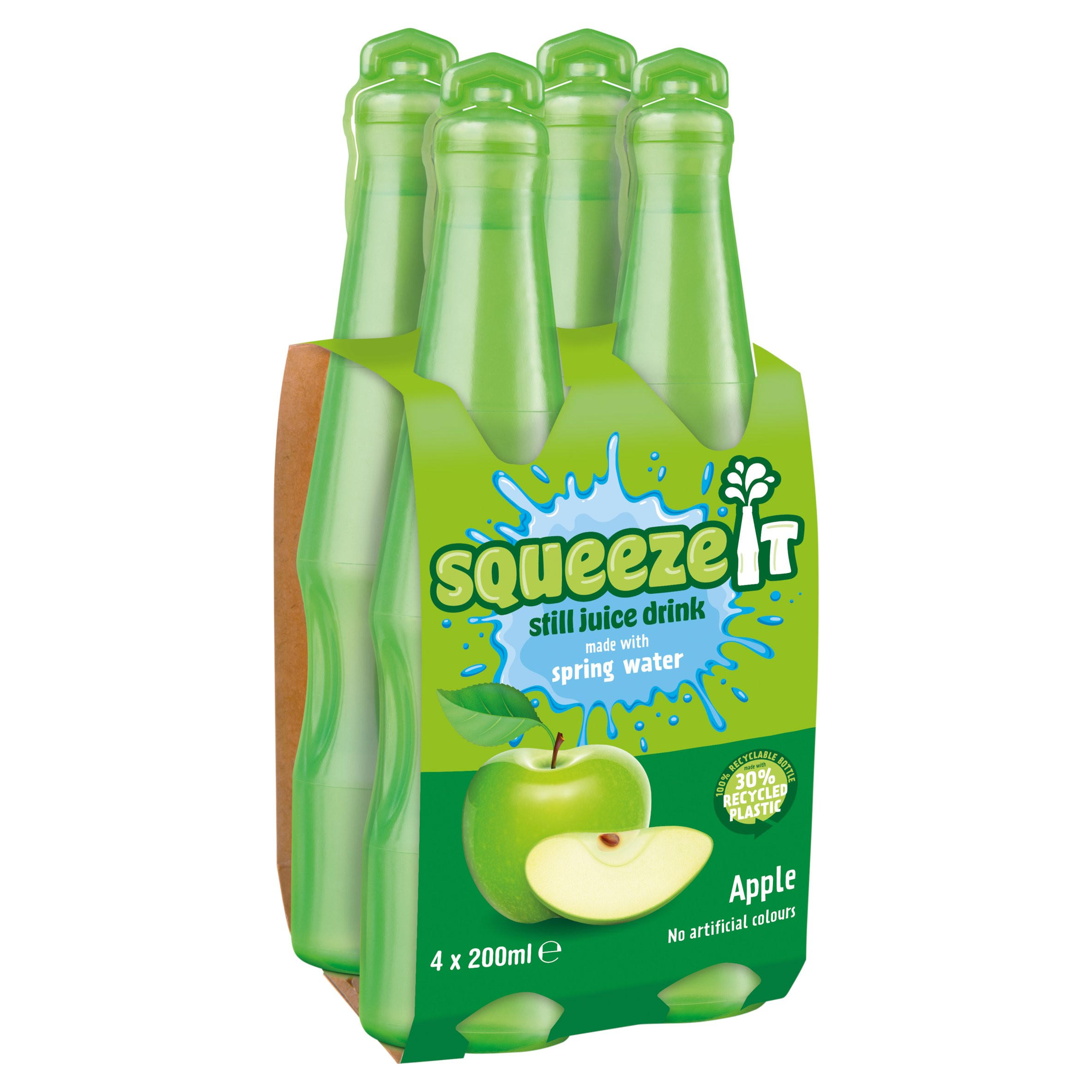 Squeeze It Still Juice Drink Apple 4 x 200ml