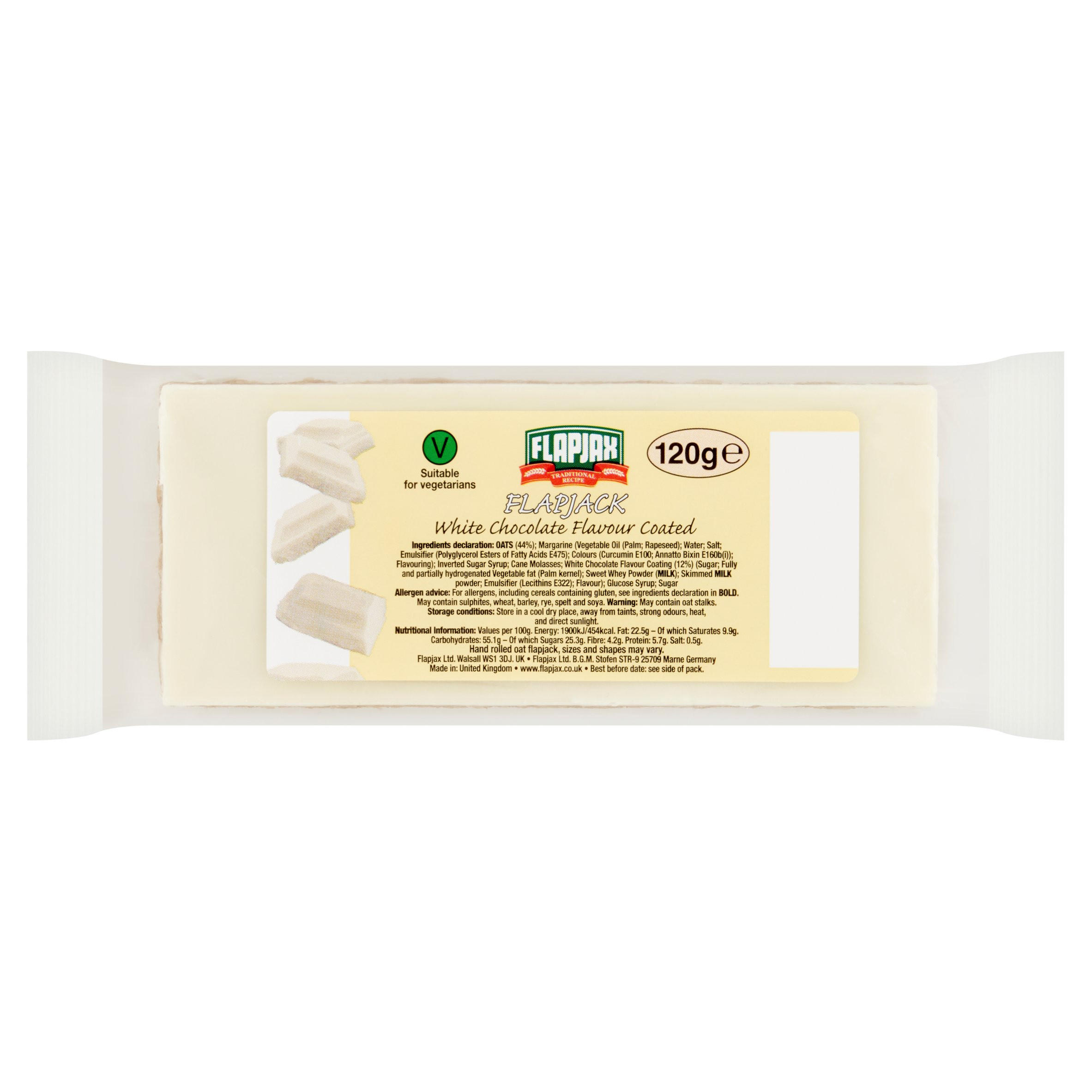 Flapjax Flapjack White Chocolate Flavour Coated 120g