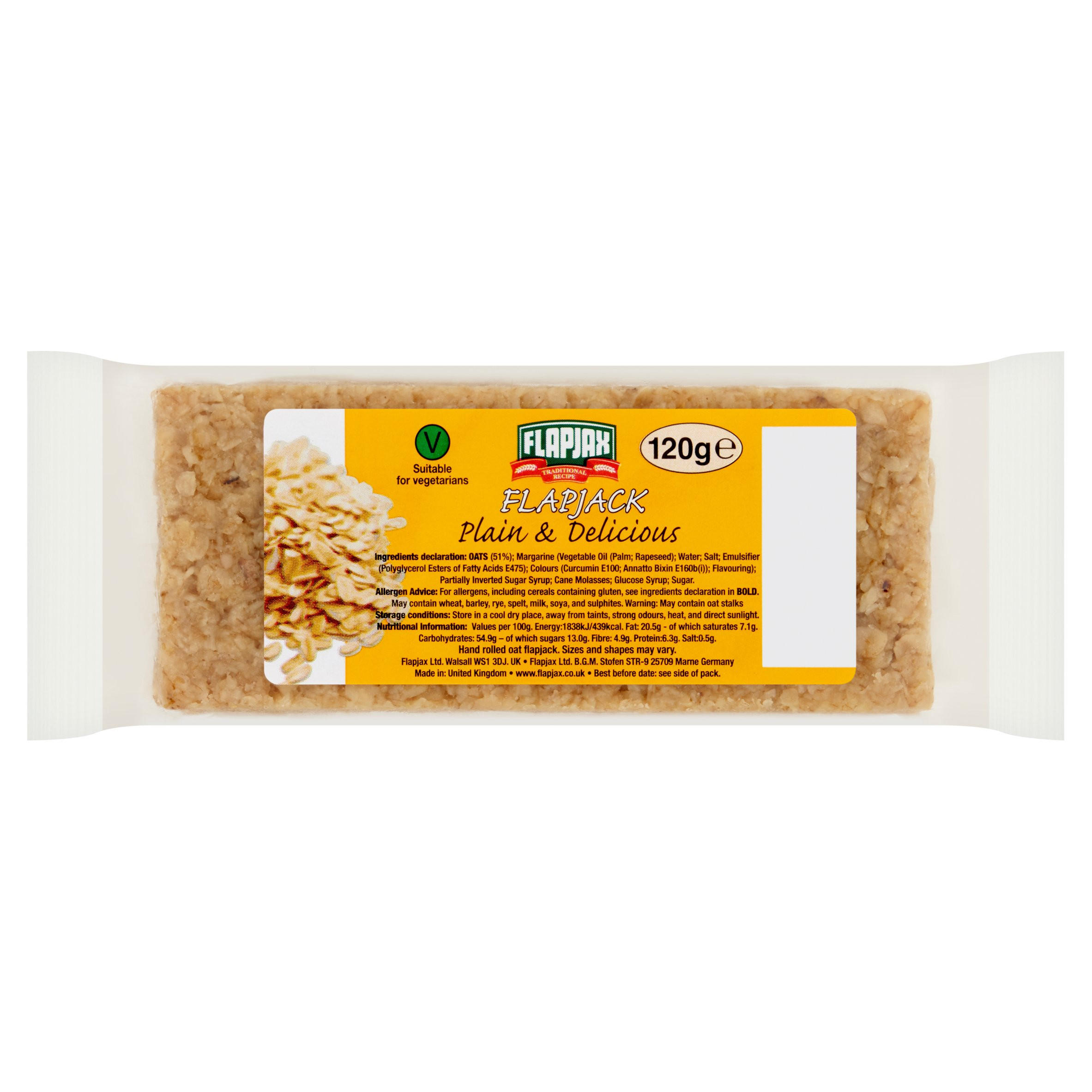 Flapjax Flapjack Plain & Delicious 120g