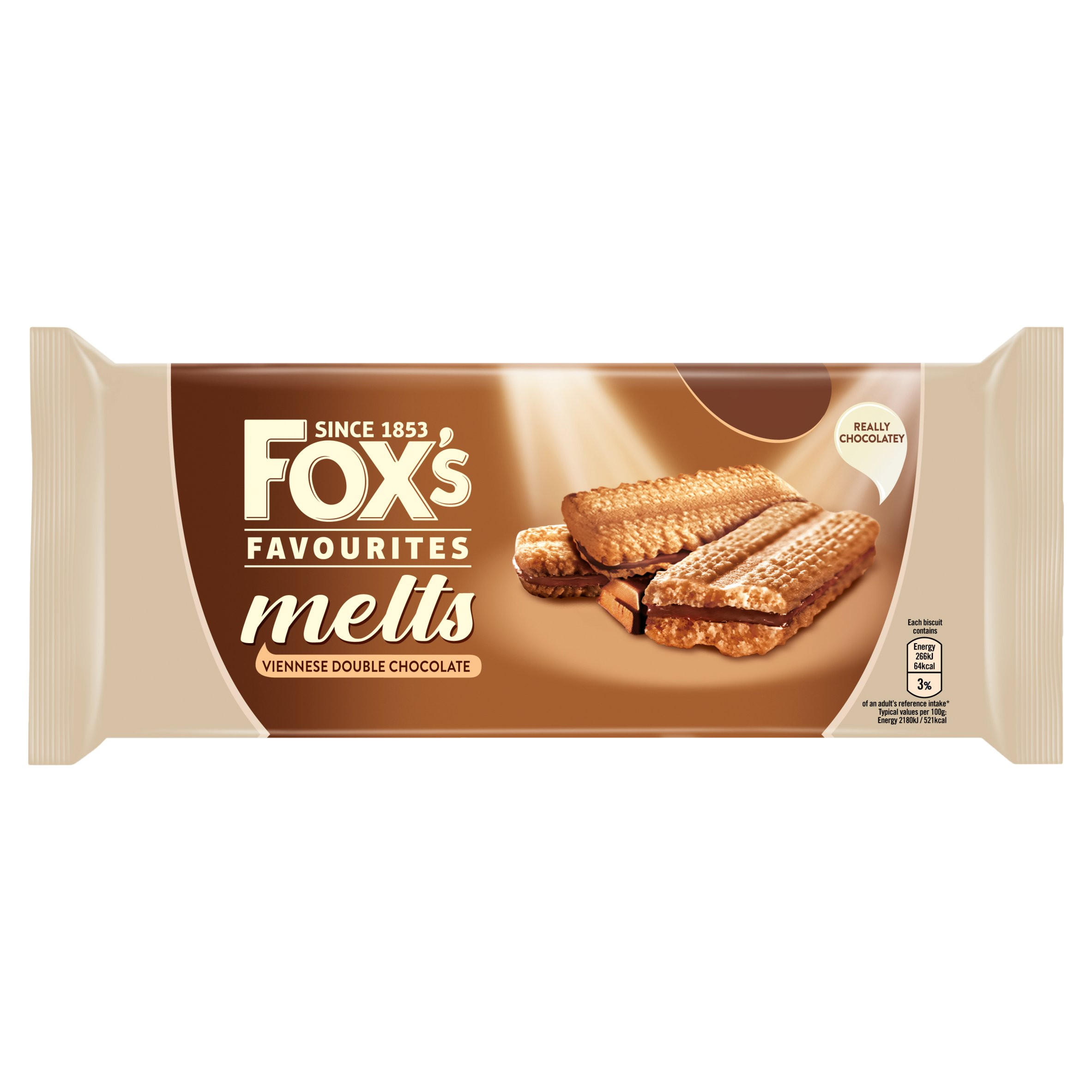 Fox's Favourites Melts Viennese Double Chocolate 120g