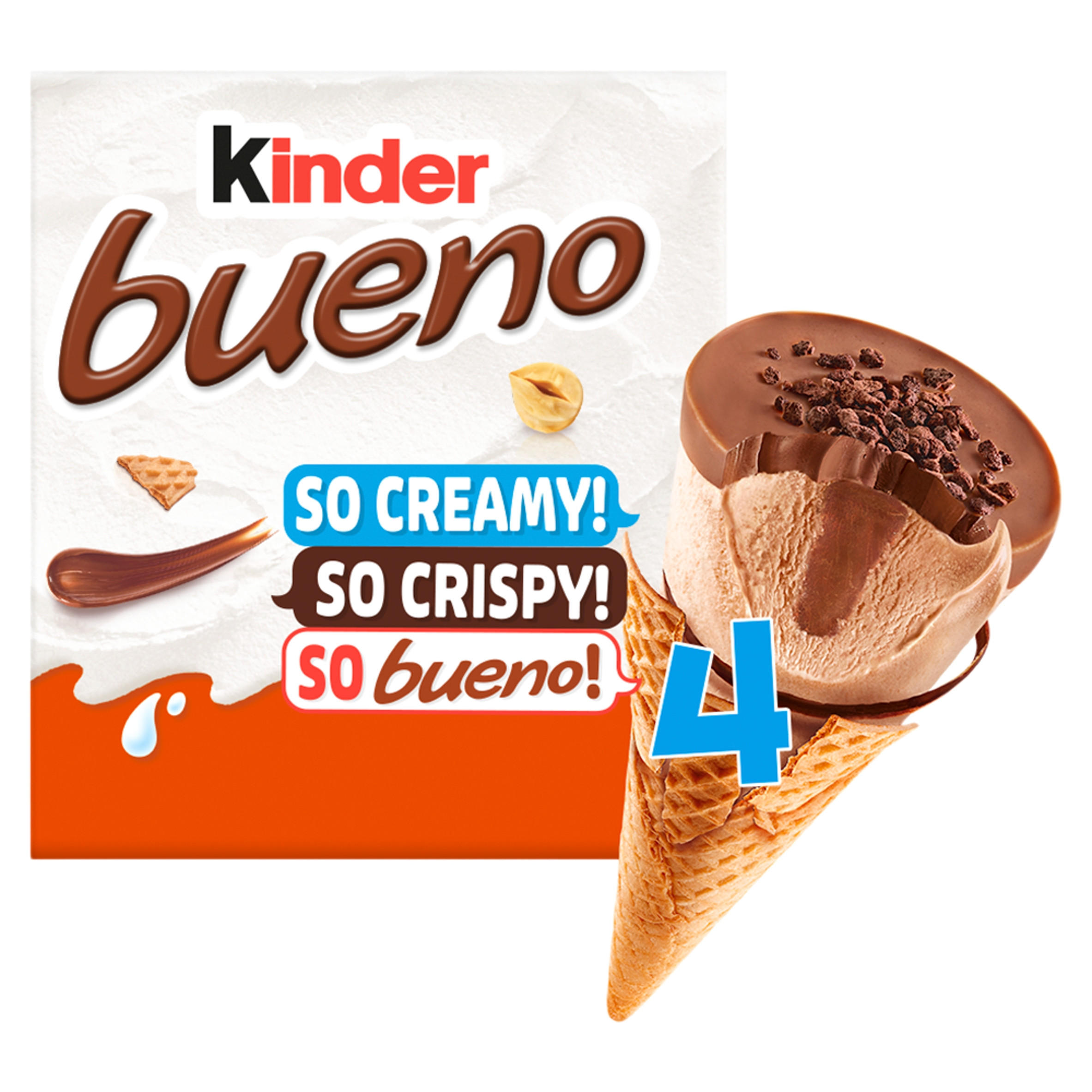 Kinder Bueno Classic Ice Cream Cones 4x90ml