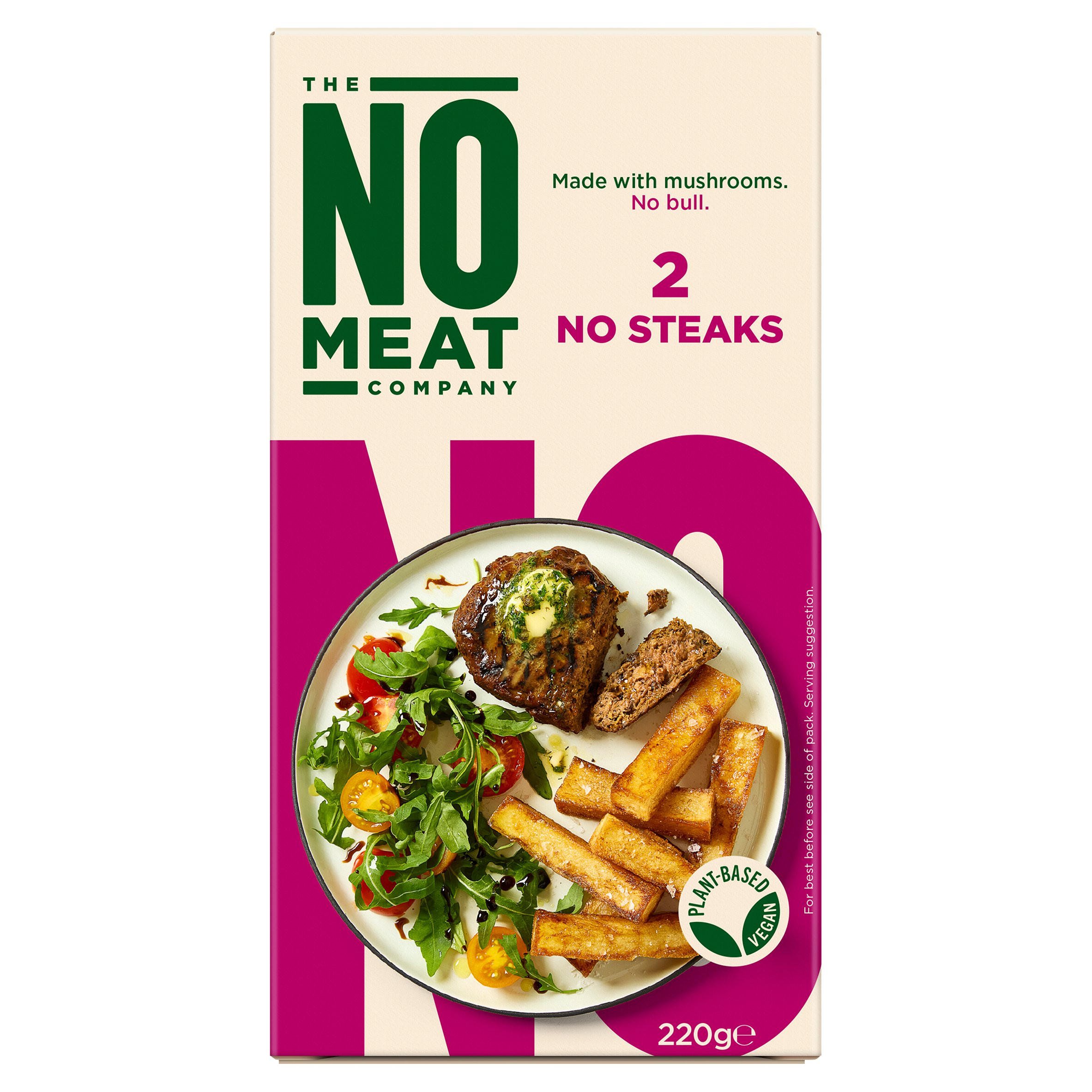 The No Meat Company 2 No Steaks 220g