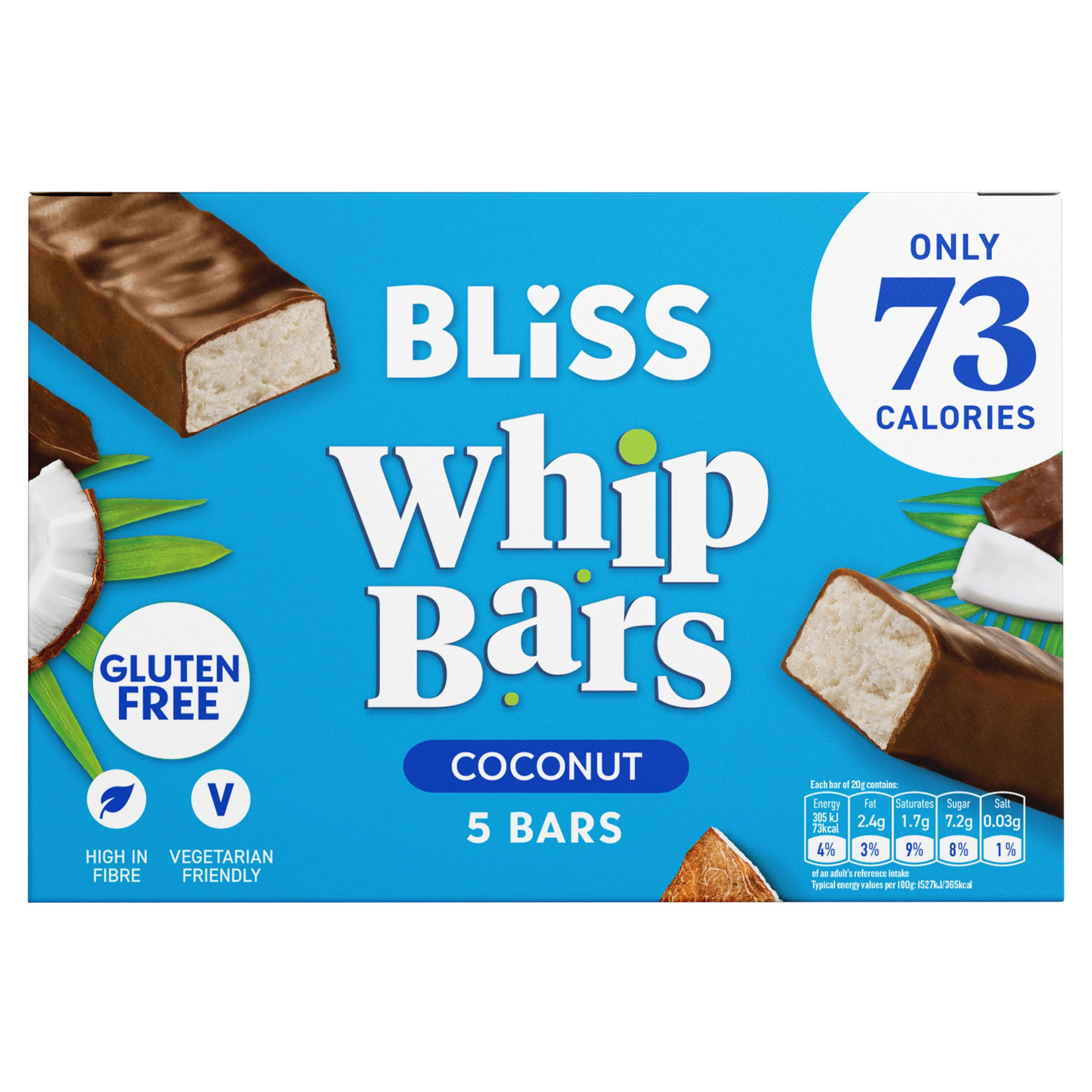 Bliss Whip Bars Coconut 5 x 20g (100g)