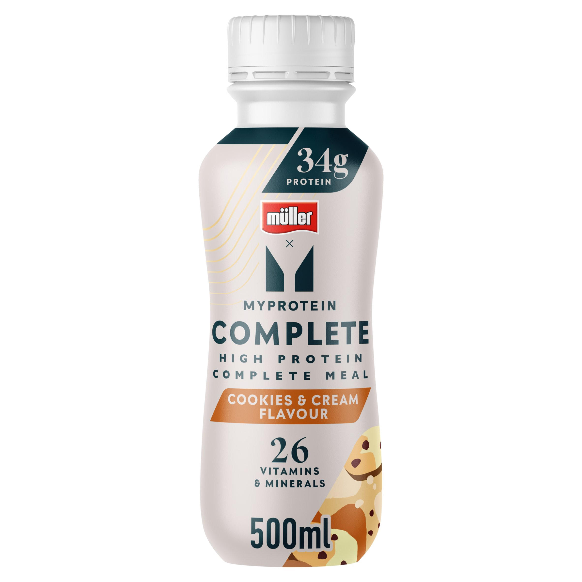 Muller x MyProtein Cookies & Cream High Protein Meal Replacement Shake