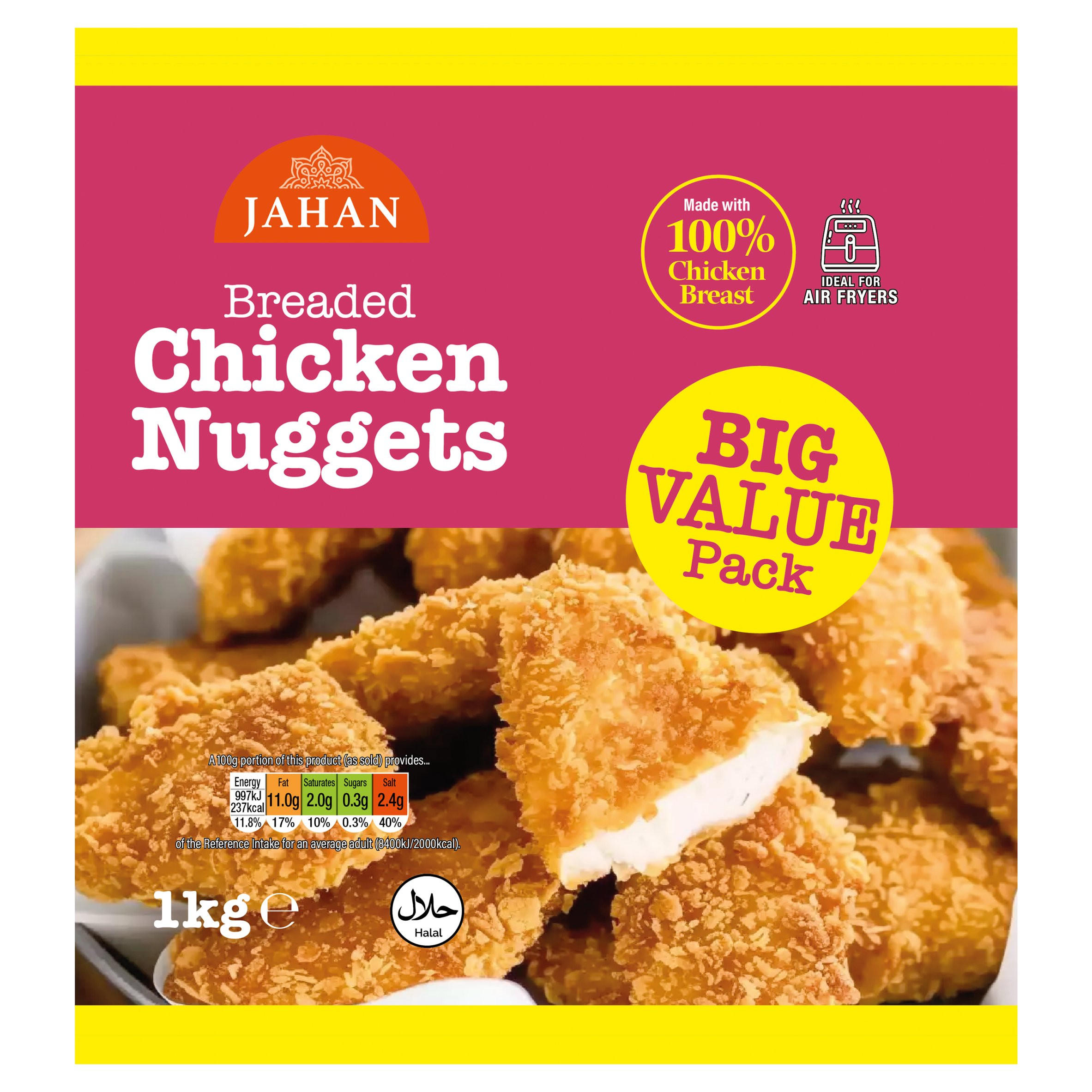 Jahan Breaded Chicken Nuggets 1kg