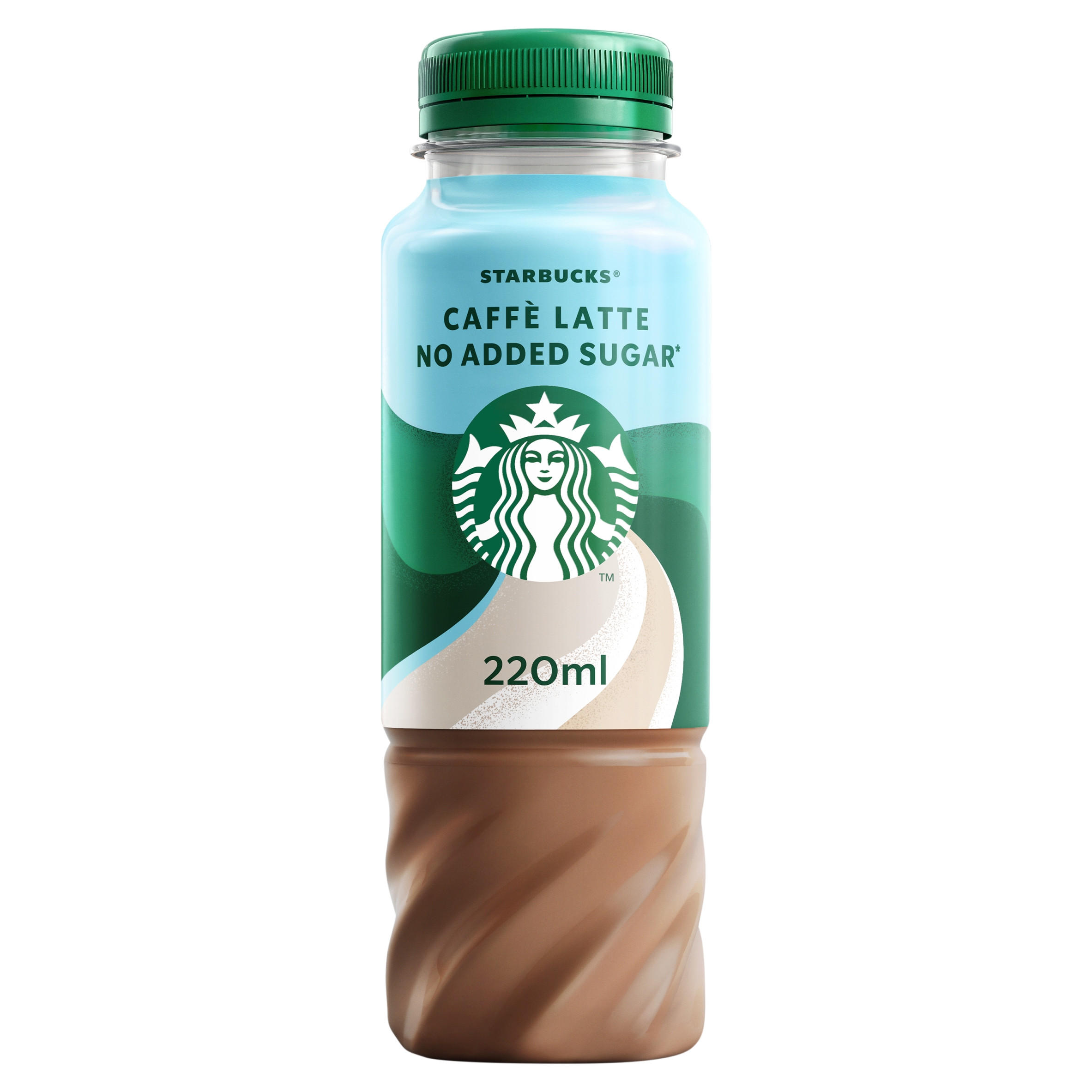 Starbucks Caffe Latte No Added Sugar* Lactose Free Iced Coffee 220ml