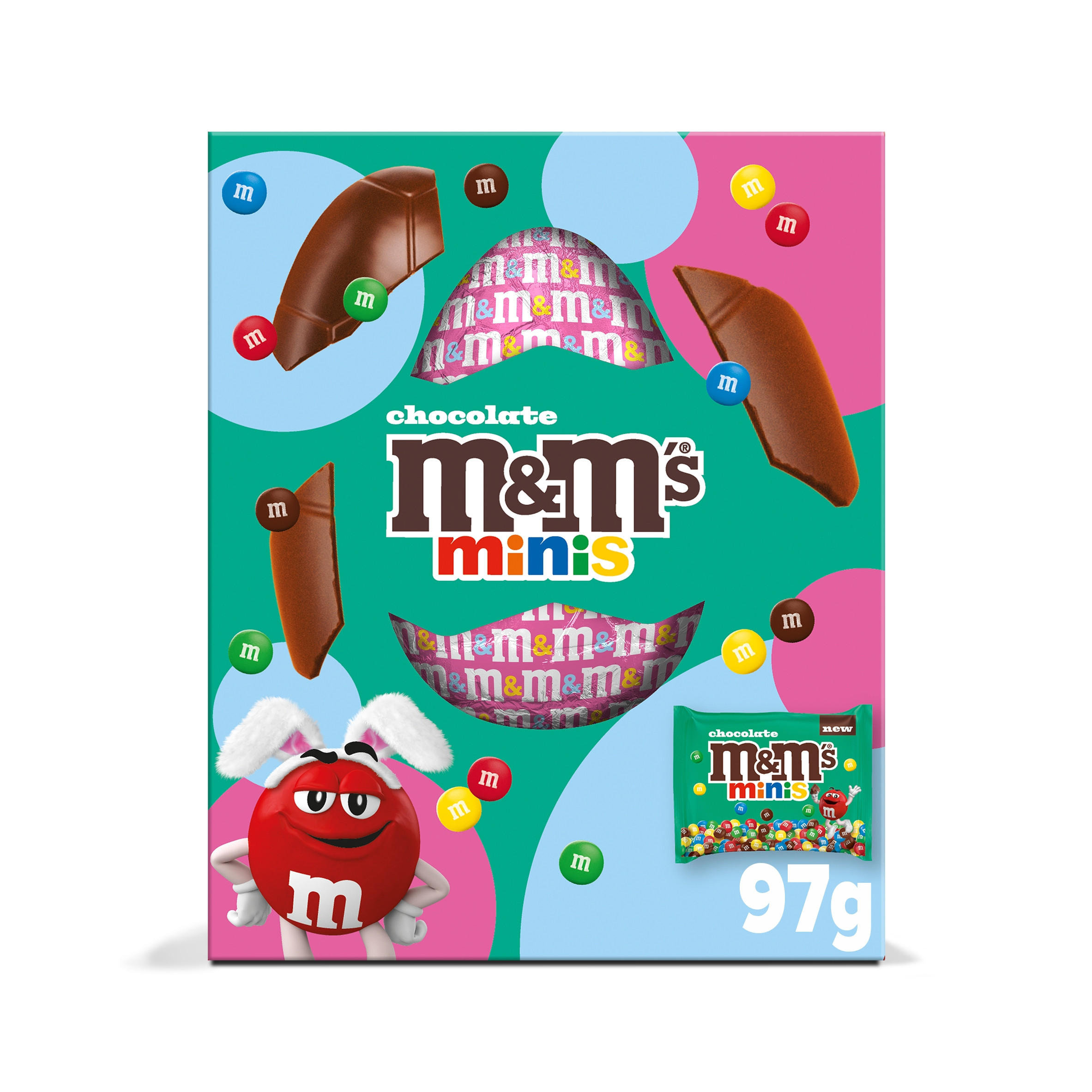 M&M's Minis Milk Chocolate Medium Easter Egg 97g