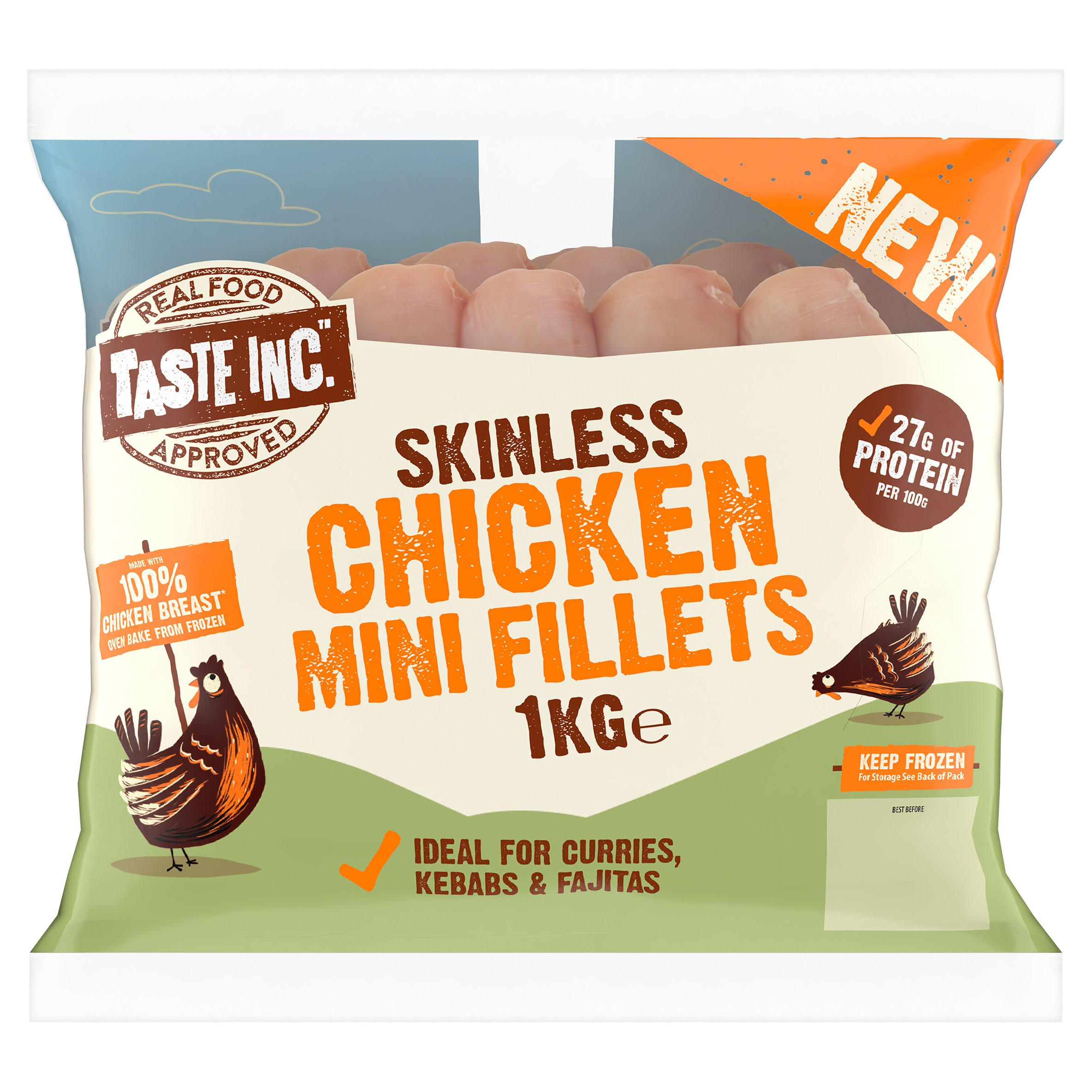 Taste Inc. Skinless Chicken Mini Fillets 1kg