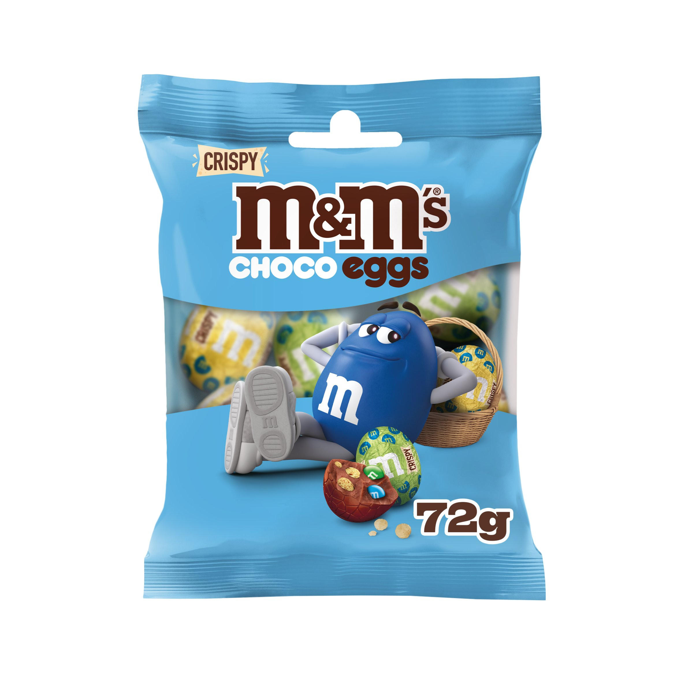 M&M's Crispy Milk Chocolate Chocolate Easter Mini Eggs Bag 72g