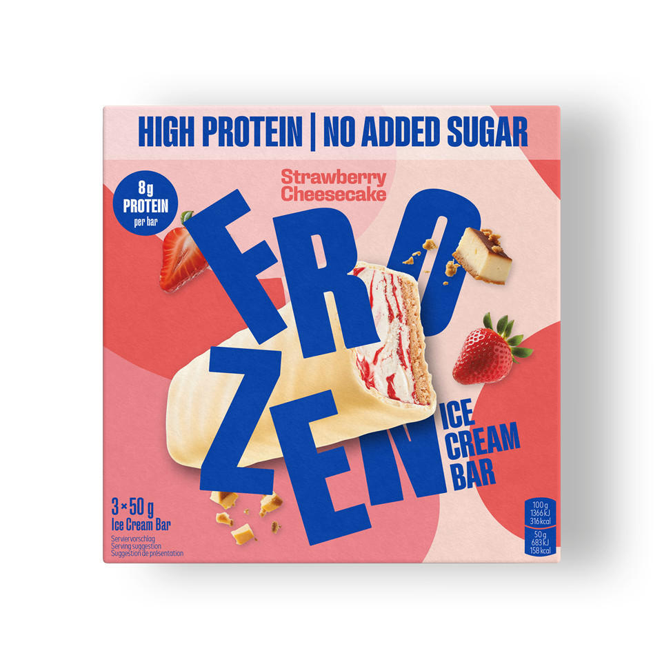 Frozen Power Protein Strawberry Cheesecake Ice Cream Bars 150g (3 x 50g)