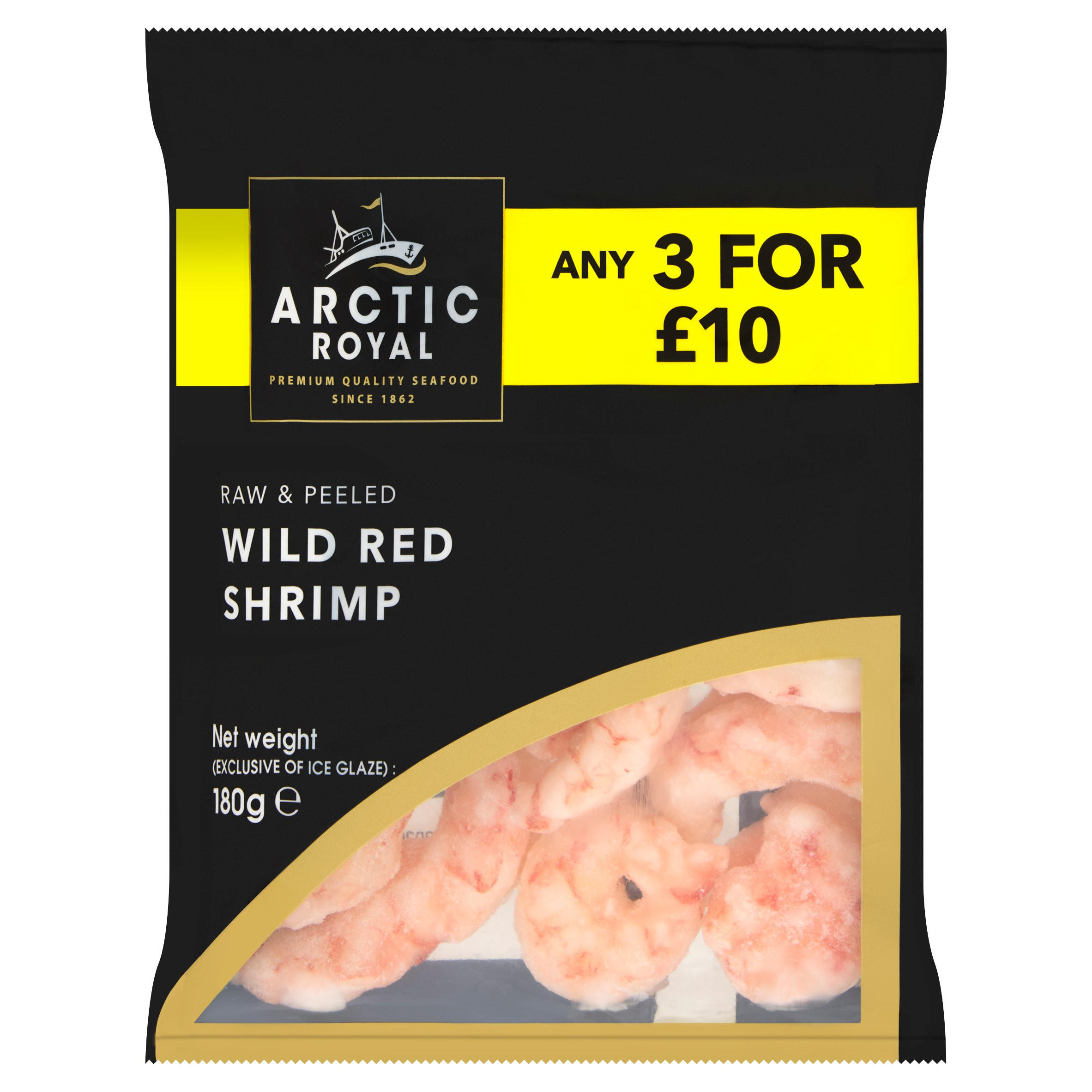 Arctic Royal Wild Red Shrimp 180g