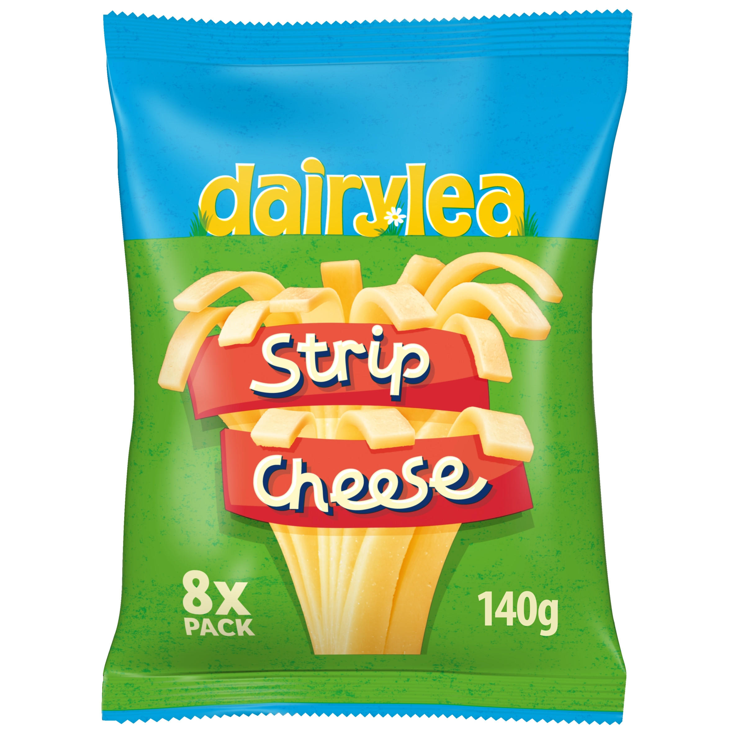 Dairylea Strip Cheese 8 Pack Cheese Snack 140 g