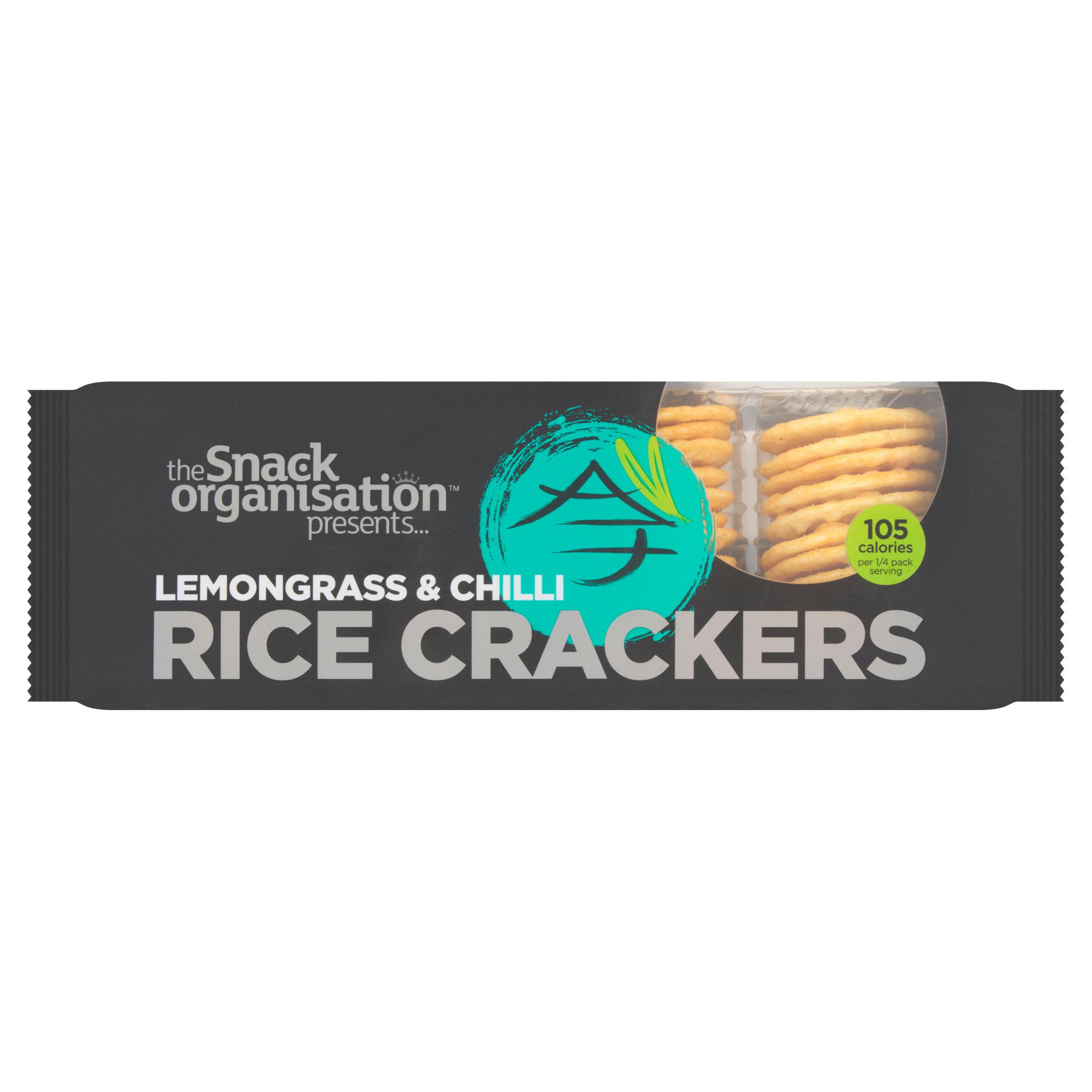 The Snack Organisation Lemongrass & Chilli Rice Crackers 100g