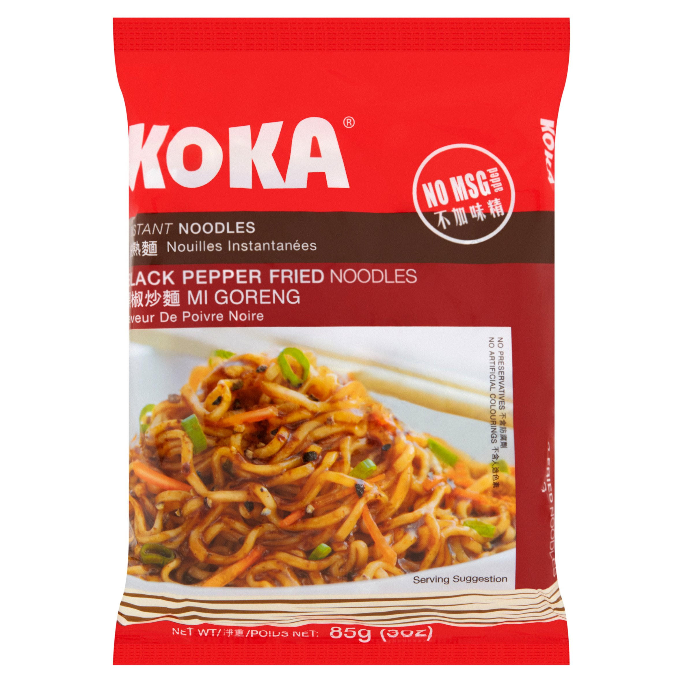 Koka Black Pepper Fried Noodles 85g