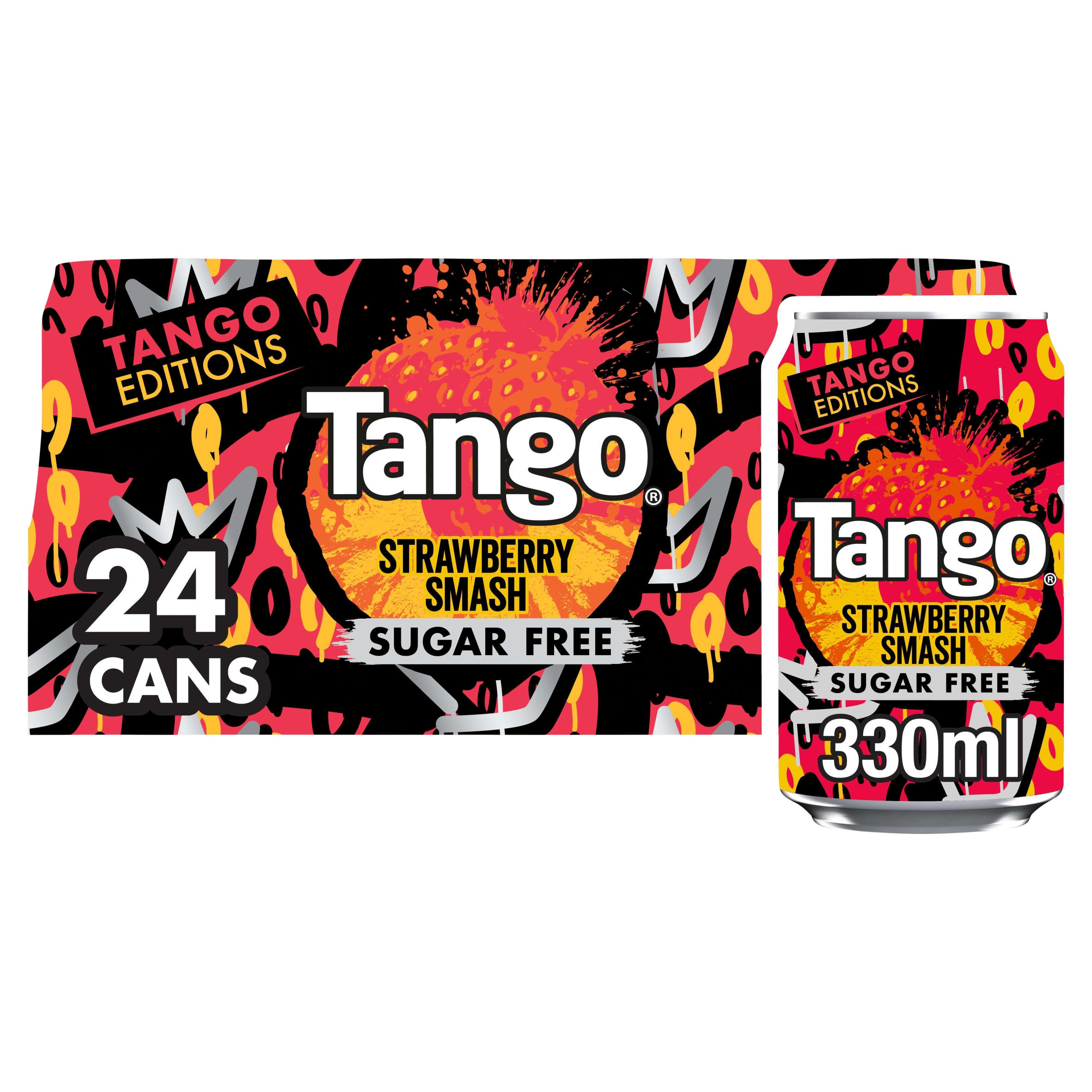 Tango Strawberry Smash Sugar Free Cans 24 x 330ml
