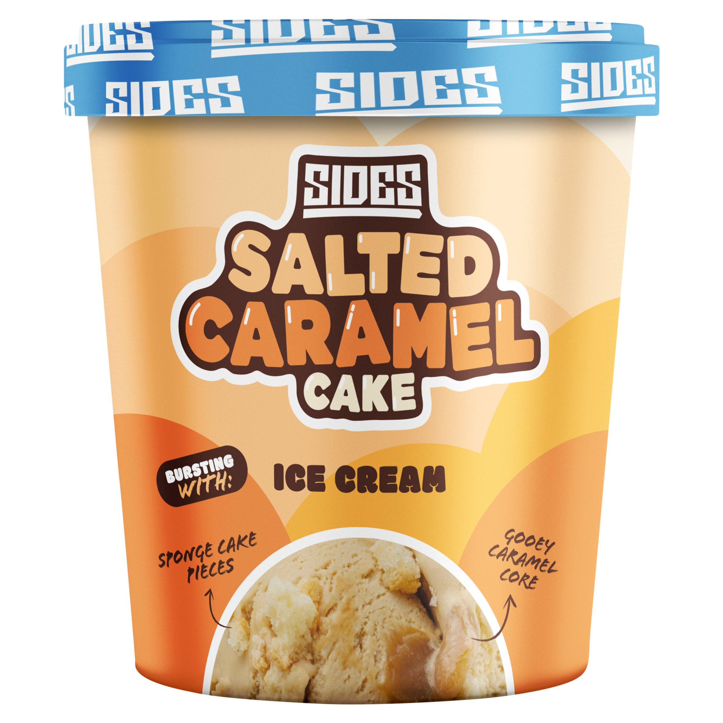 Sides Salted Caramel Cake Ice Cream 500ml