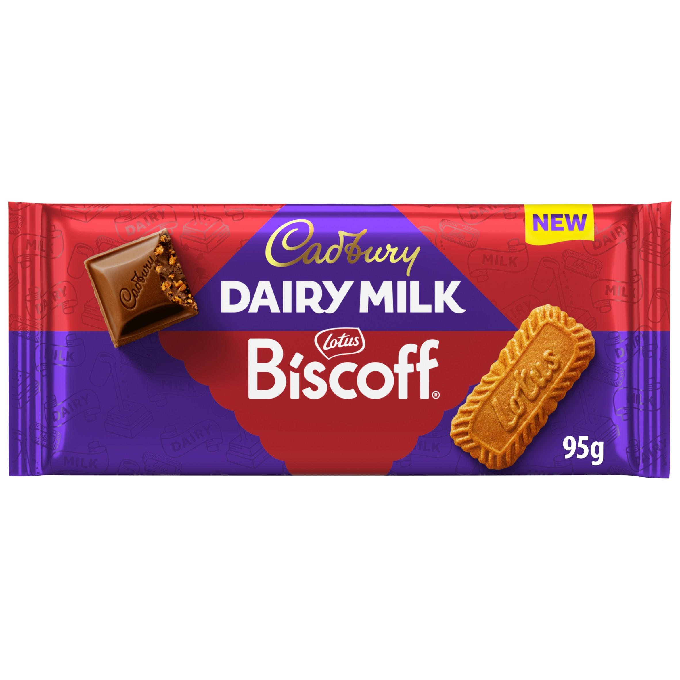 Cadbury Dairy Milk Biscoff Biscuit Chocolate Bar 95 g