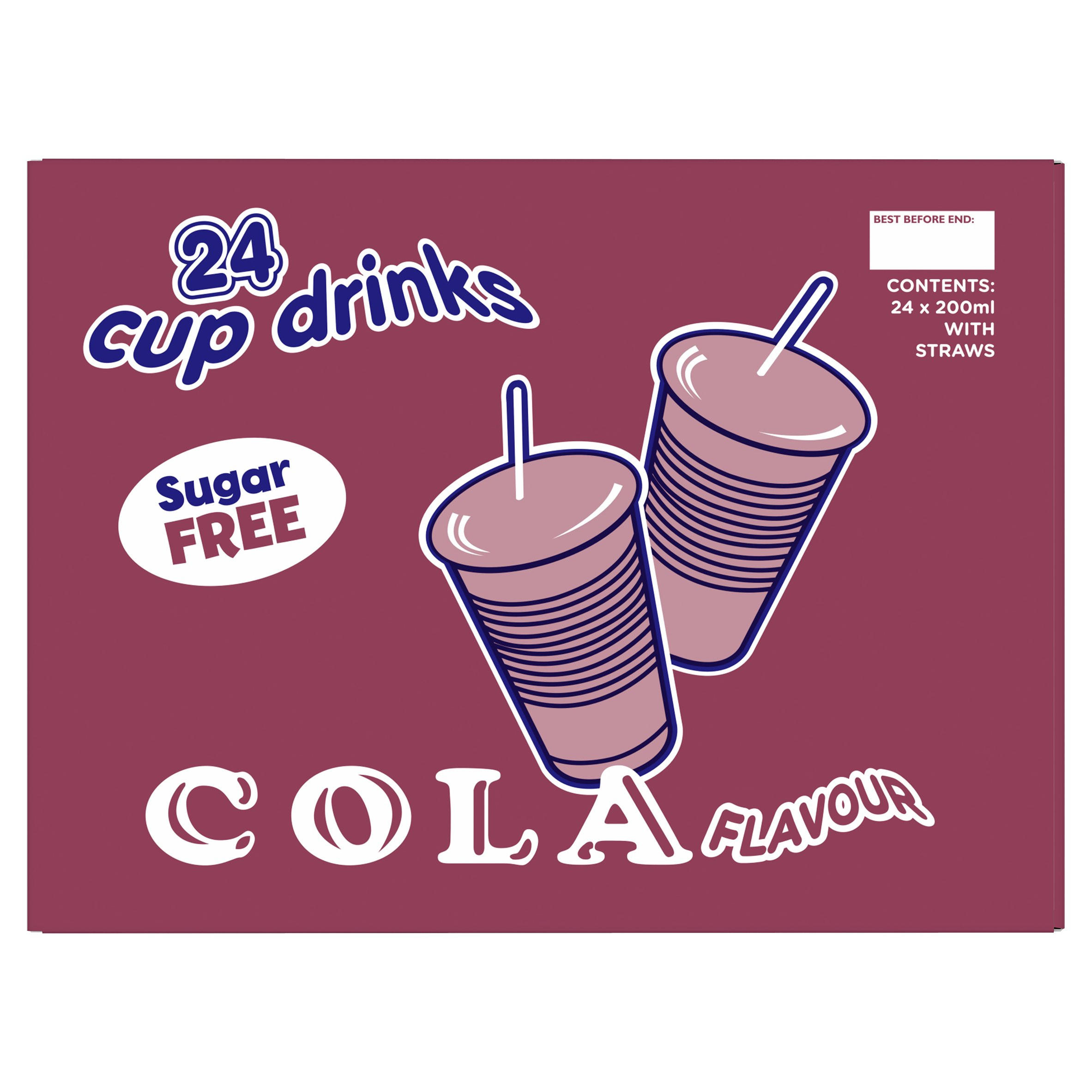 Big Time Cola Flavour Cup Drinks 24 x 200ml