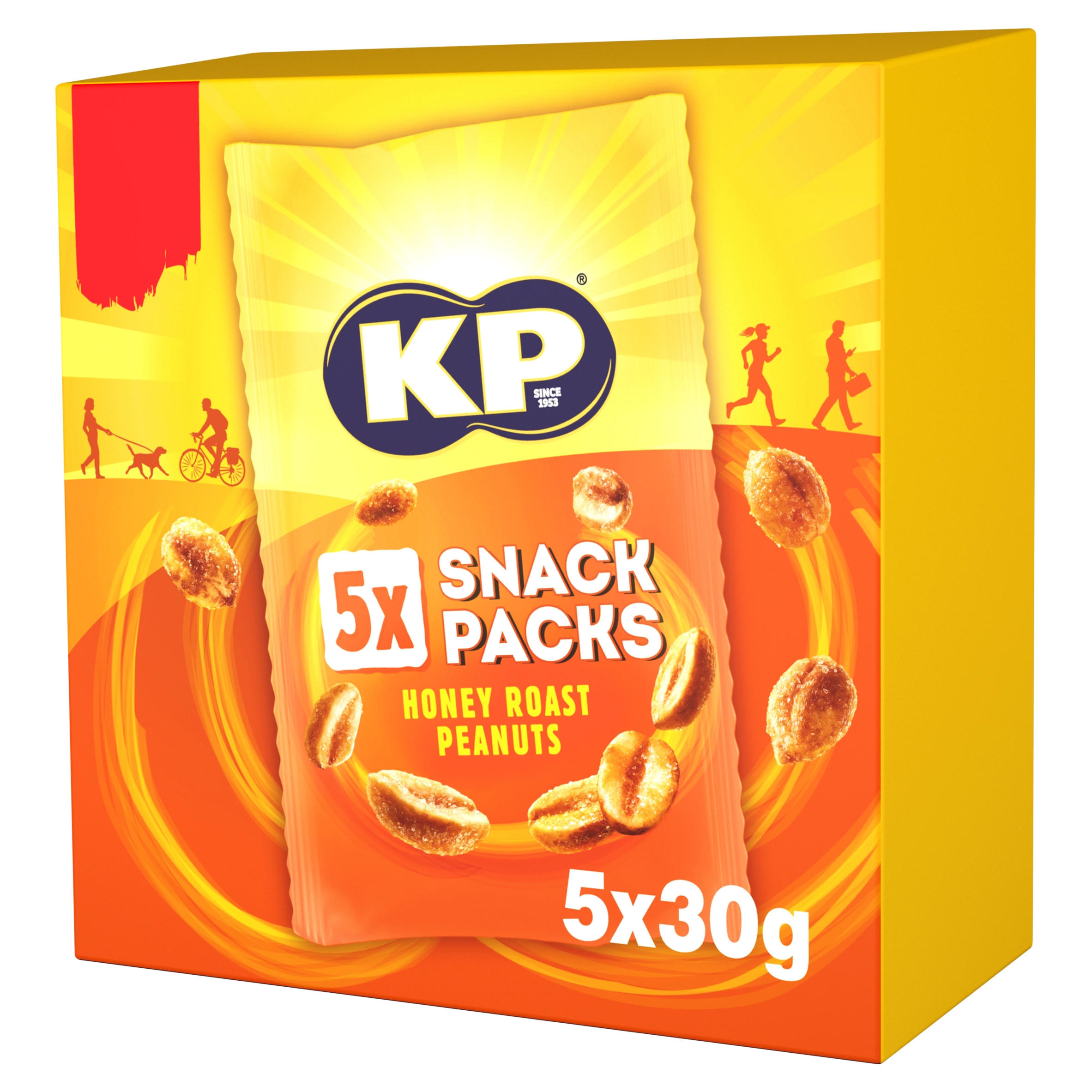 KP Honey Roast Peanuts Multipack 5 Pack
