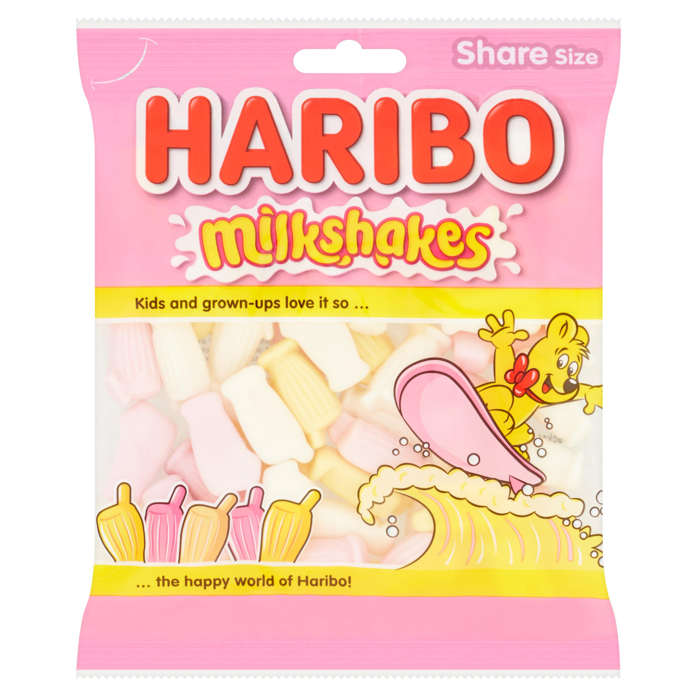 HARIBO Milkshakes Foam Sweets Sharing Bag 160g
