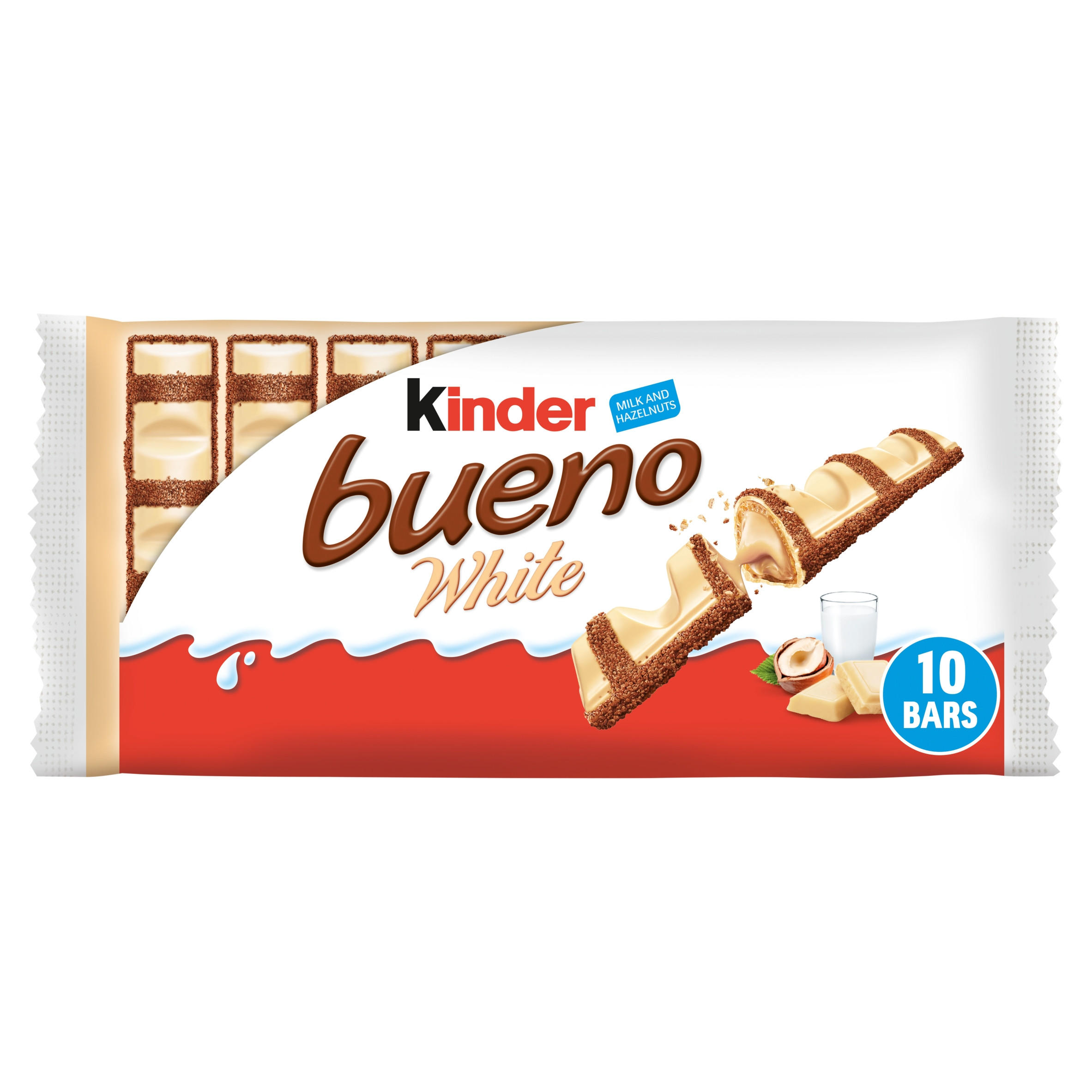 Kinder Bueno White Milk and Hazelnuts Bueno Bars 5 x 39g
