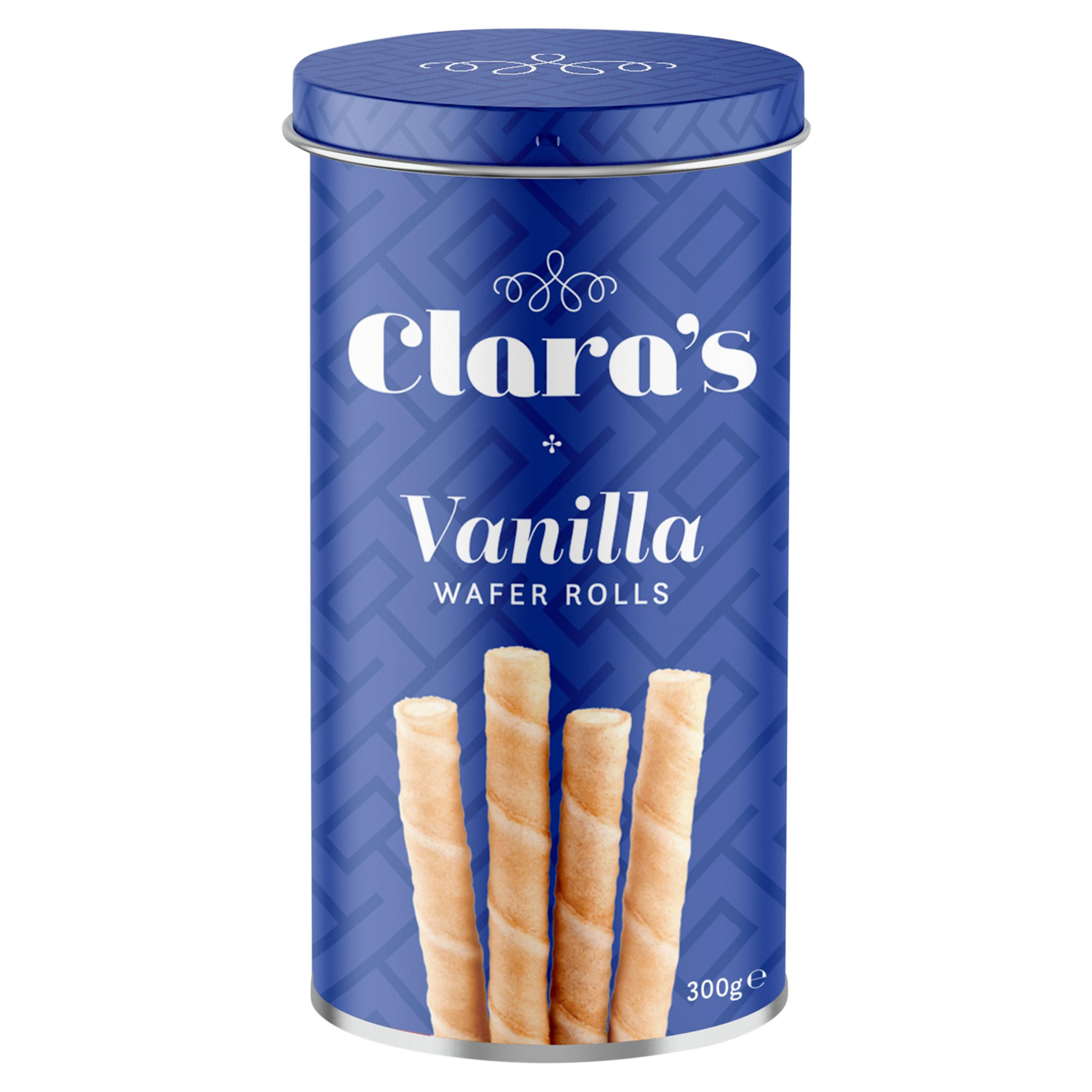 Clara's Vanilla Wafer Rolls 300g