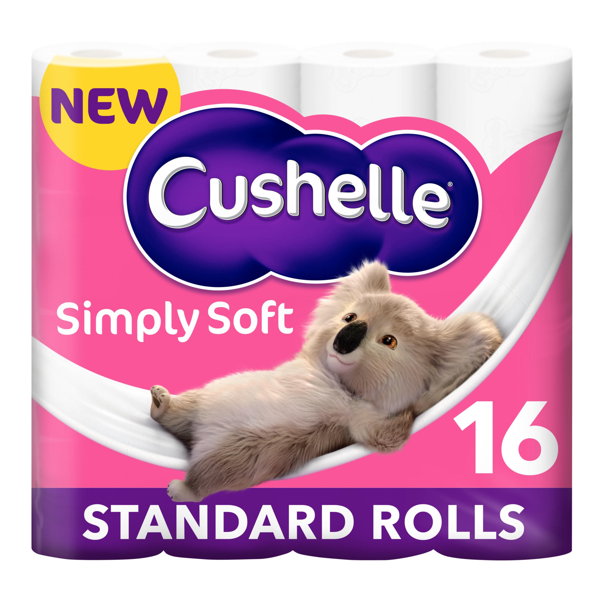 Cushelle Simply Soft Toilet Roll 16 Standard Rolls