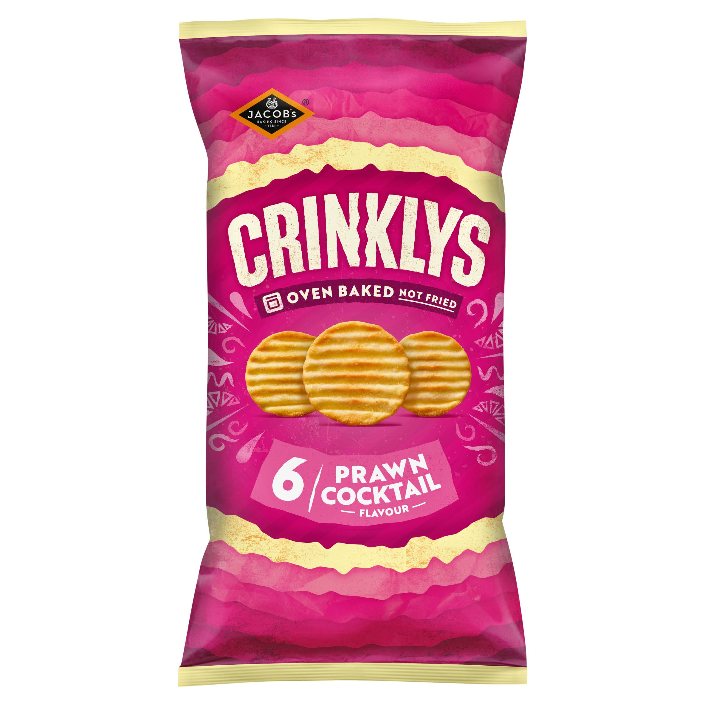 Jacob's Crinklys Prawn Cocktail 6x23g