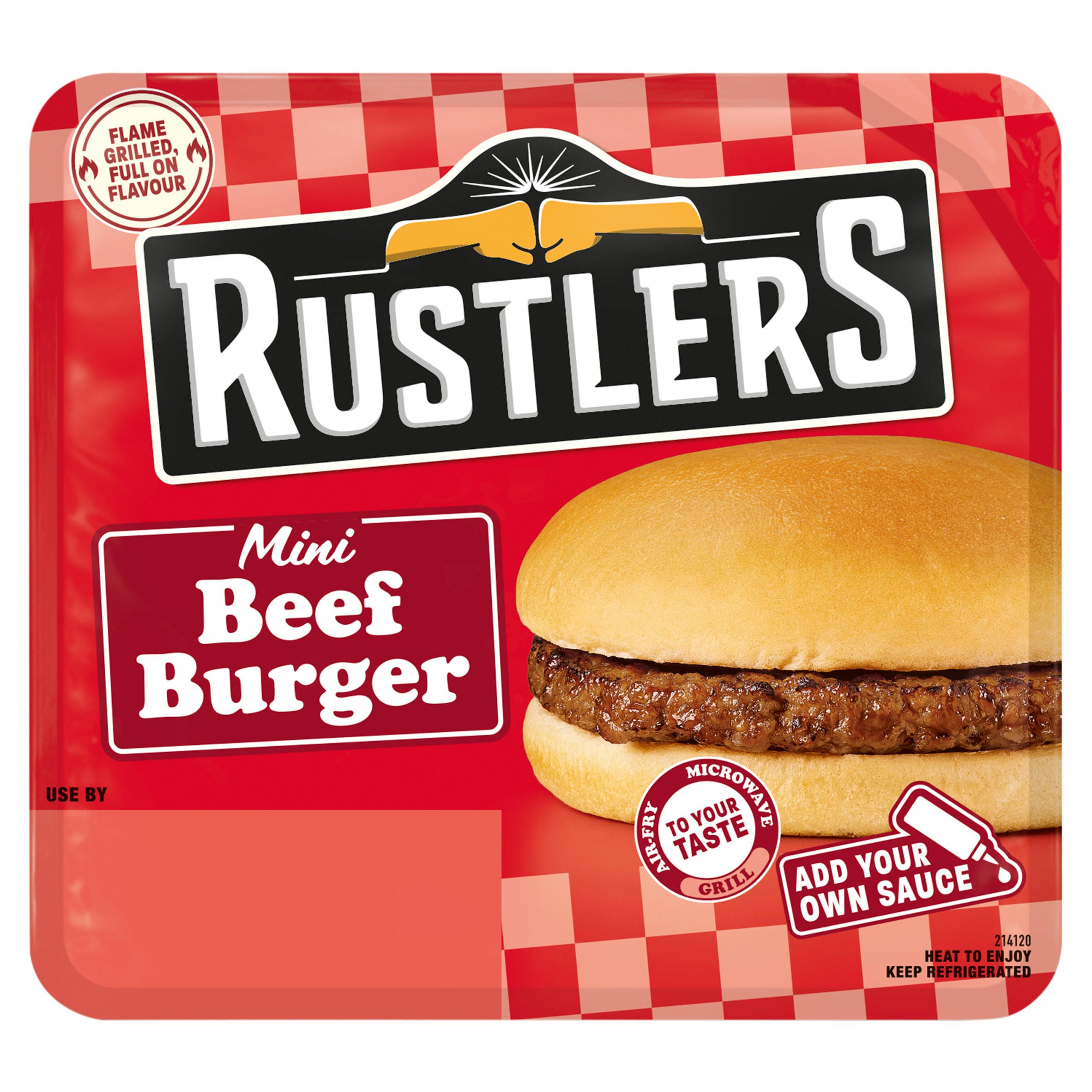 Rustlers Mini Beef Burger 89g