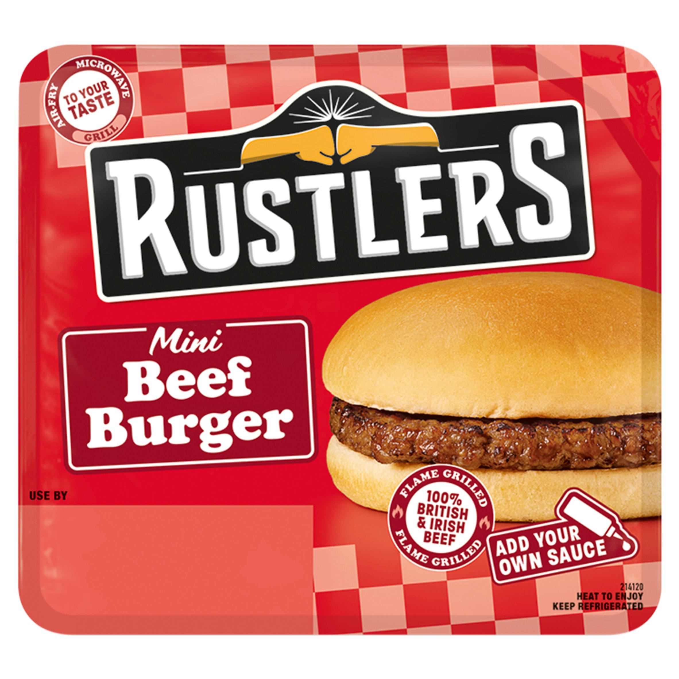 Rustlers Mini Beef Burger 89g