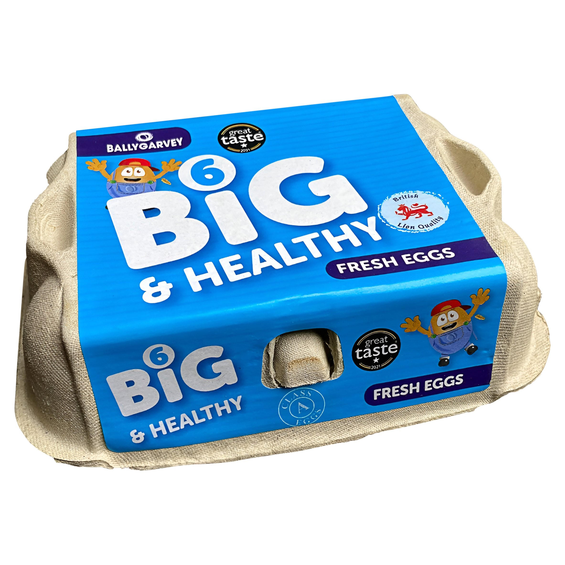 Ballygarvey 6 Big & Healthy Fresh Eggs 420g