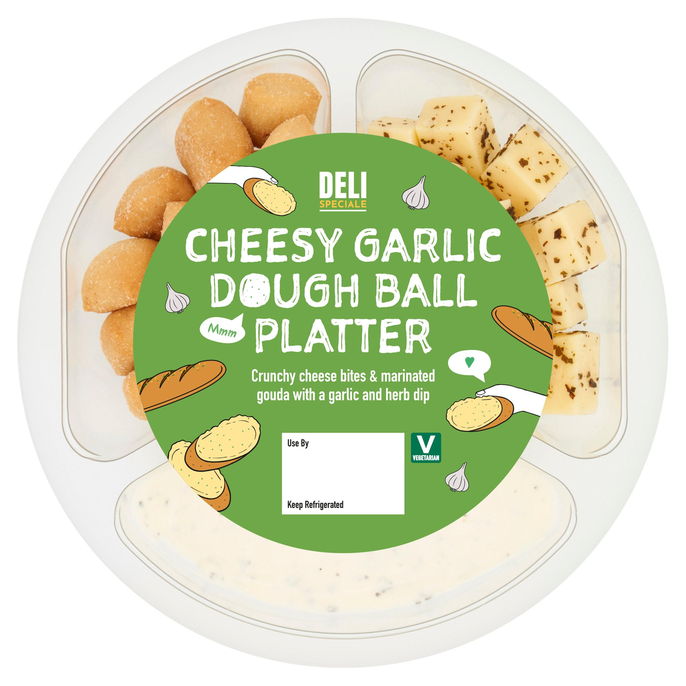Deli Speciale Cheesy Garlic Dough Ball Platter 145g