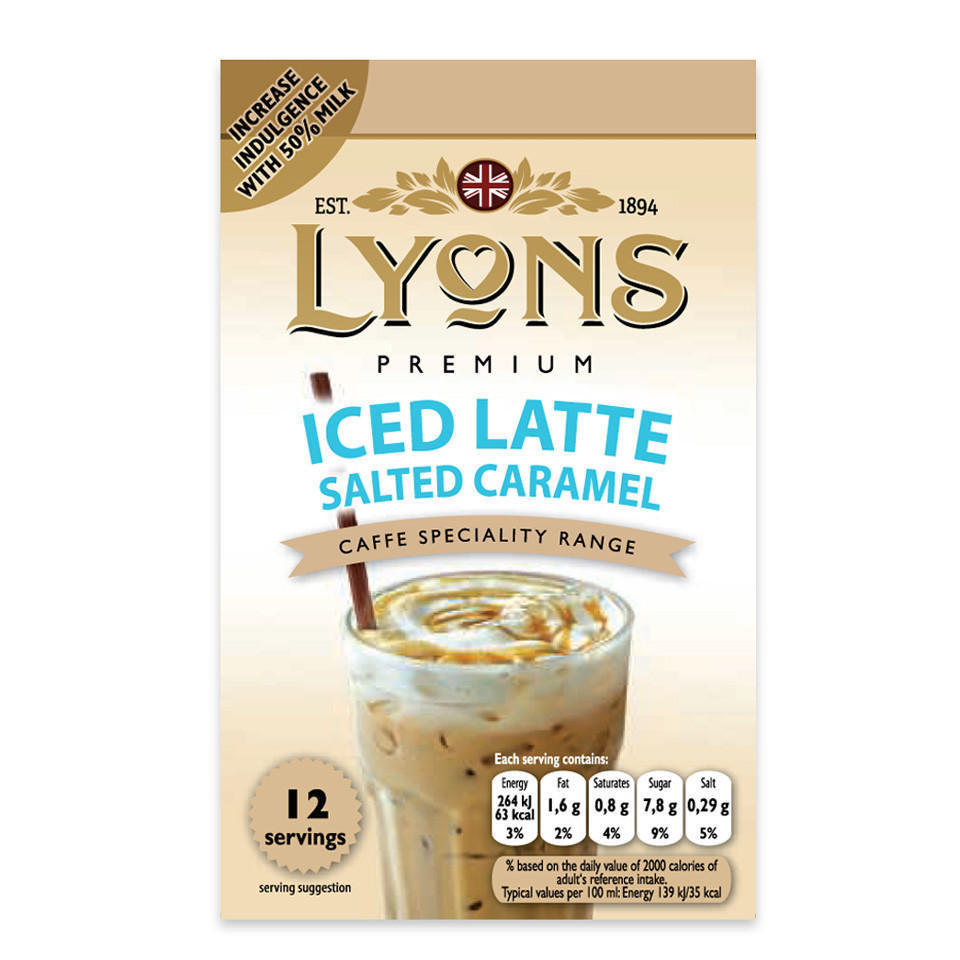 Lyons Iced Latte Salted Caramel 180g (12x15g)