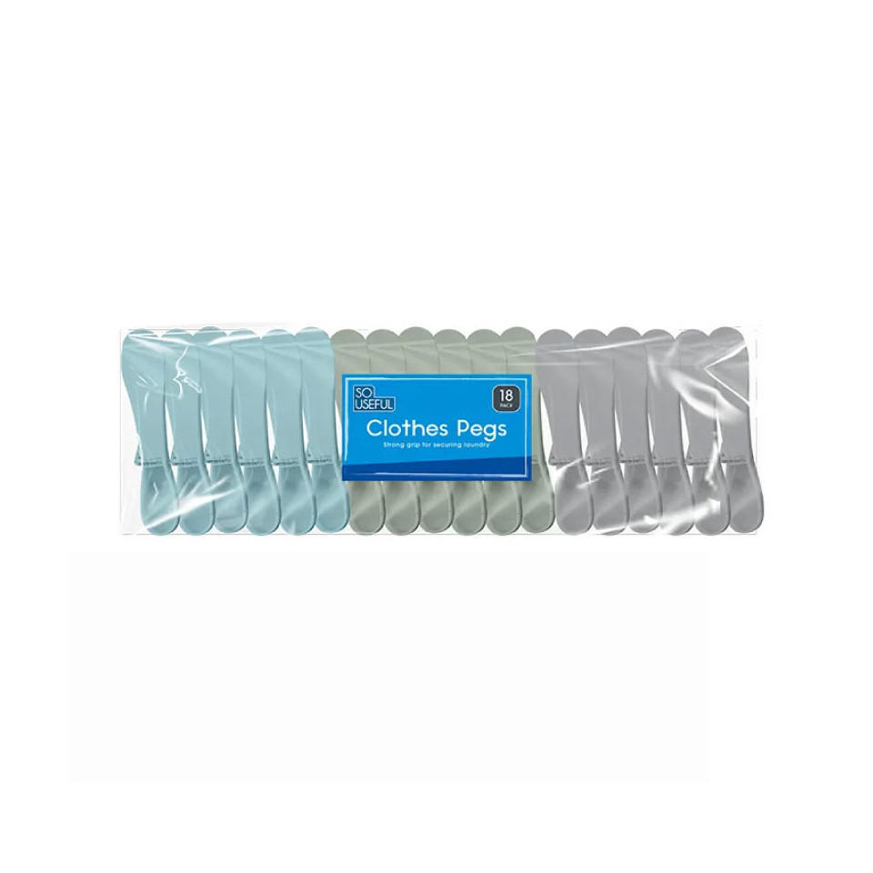 Strong Grip Clothes Pegs 18pk