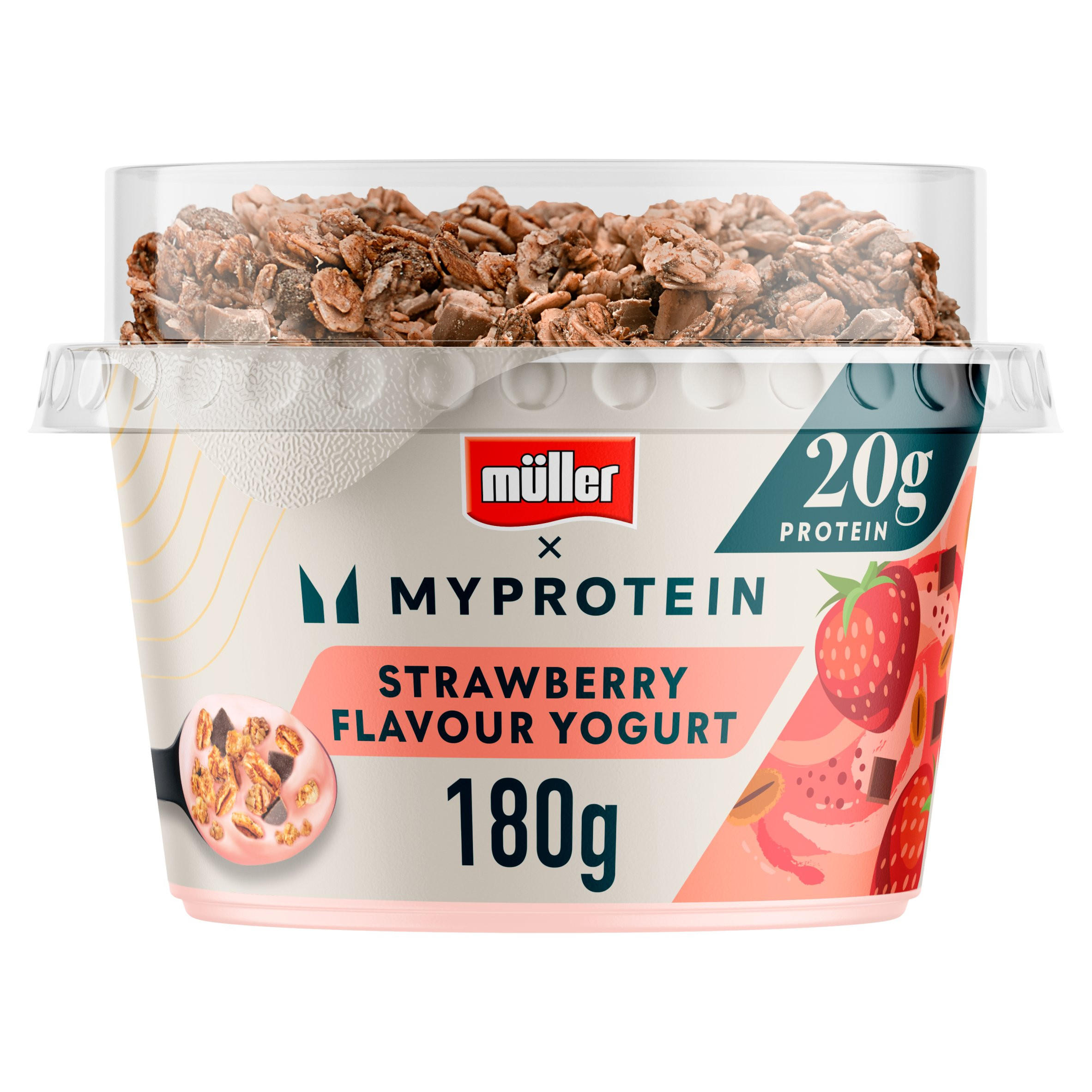 Muller Myprotein High Protein Strawberry Yogurt with Granola