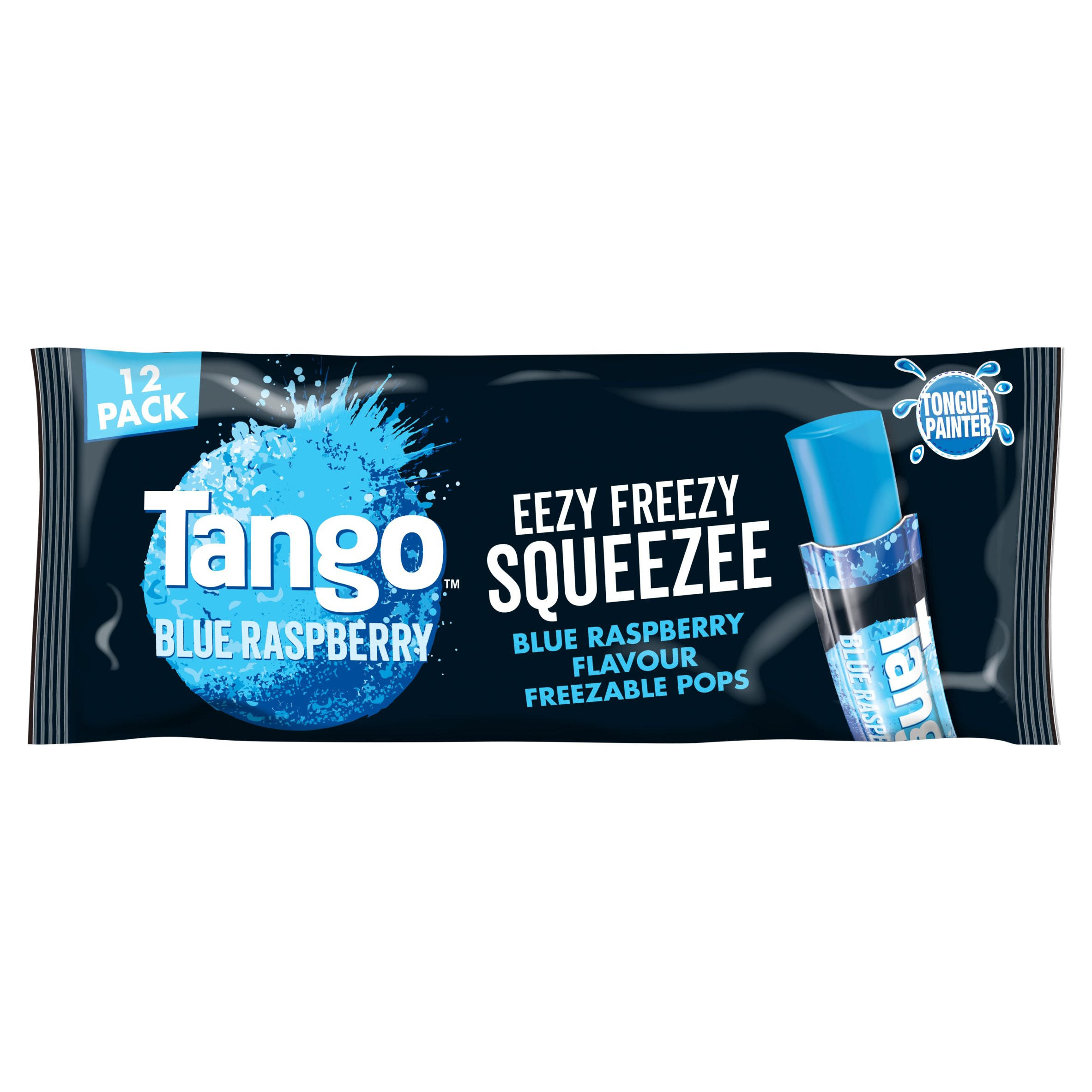 Tango Eezy Freezy Squeeze Blue Raspberry Flavour Freezable Pops 12 x 50ml (600ml)
