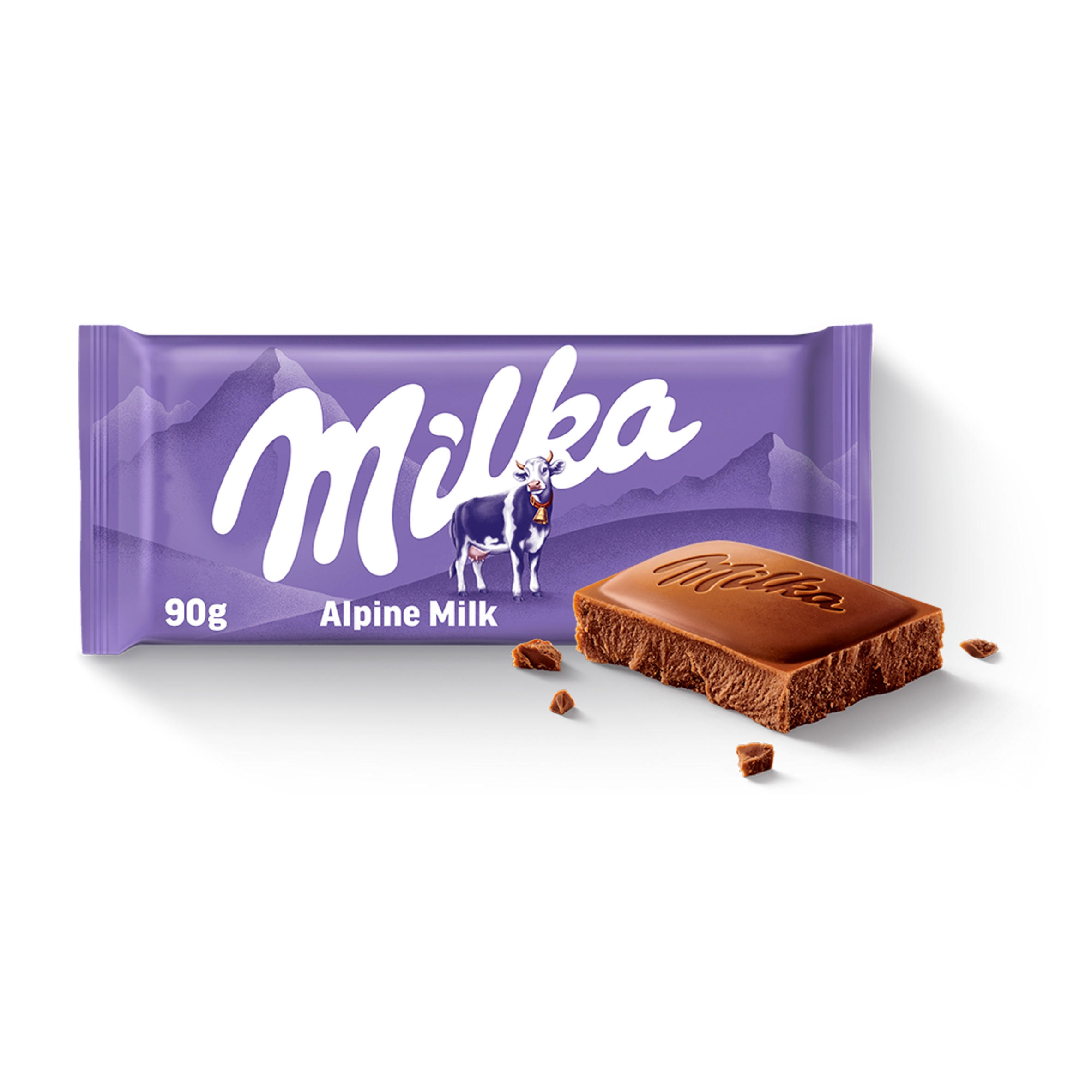 Milka Alpine Milk Chocolate Bar 90g