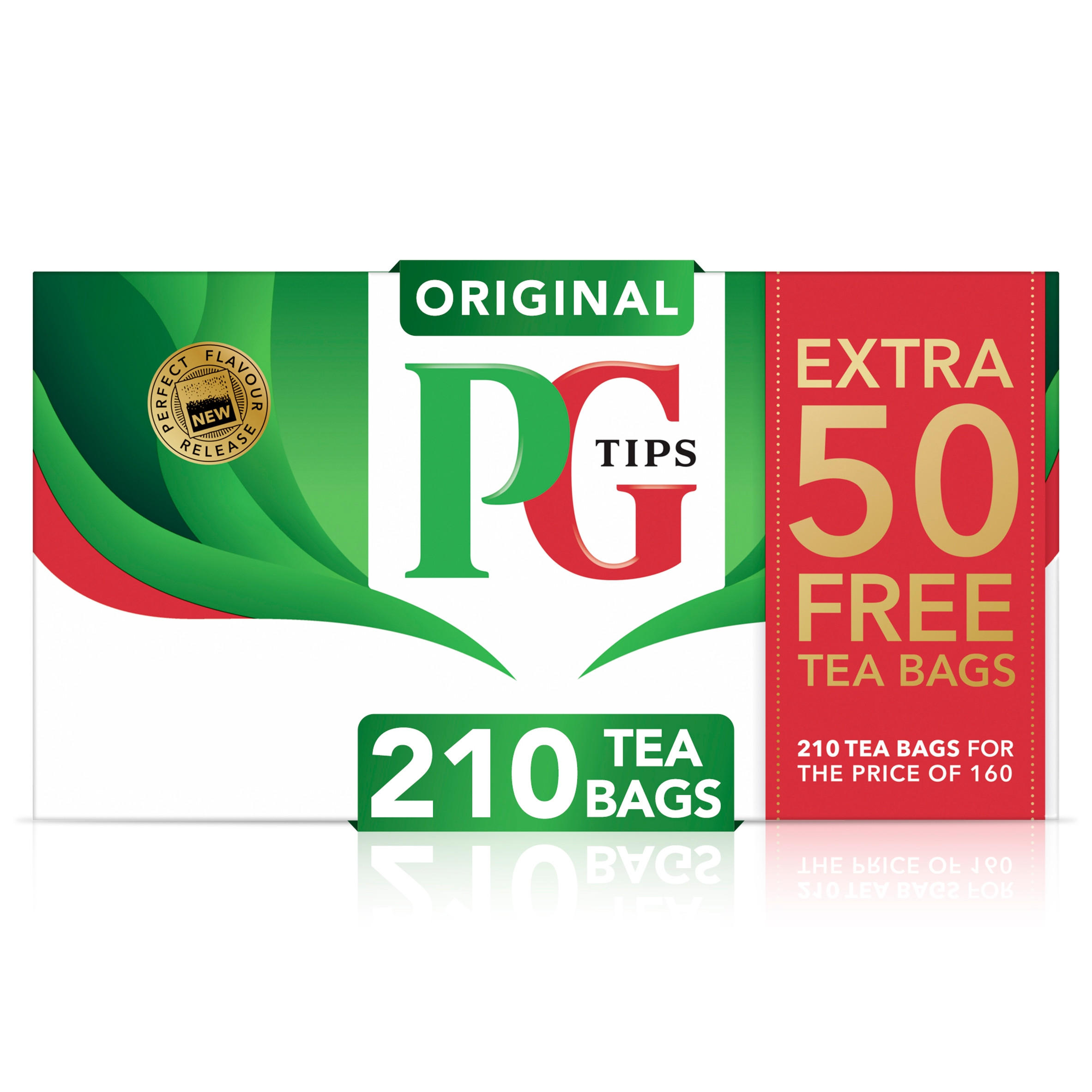 PG Tips 210 Original Black Tea Bags 609g
