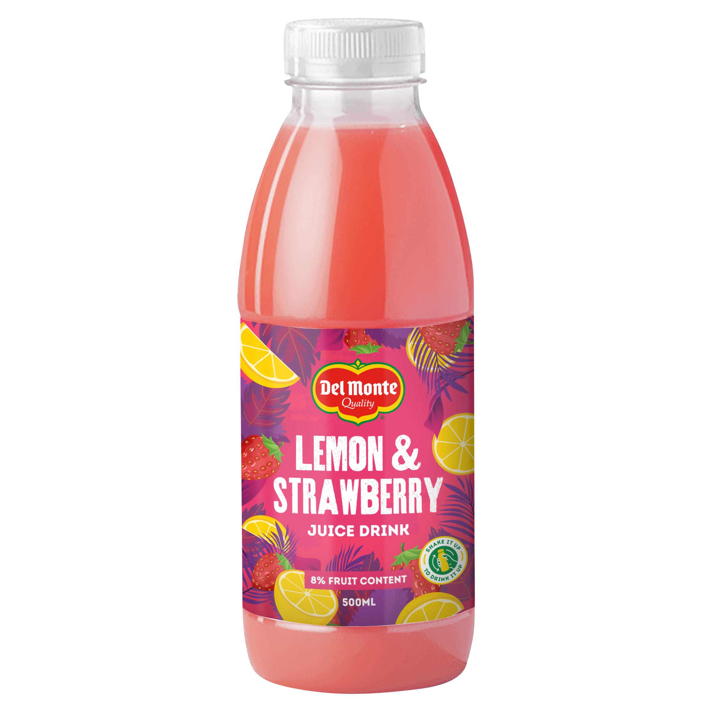 Del Monte Quality Lemon & Strawberry Juice Drink 500ml